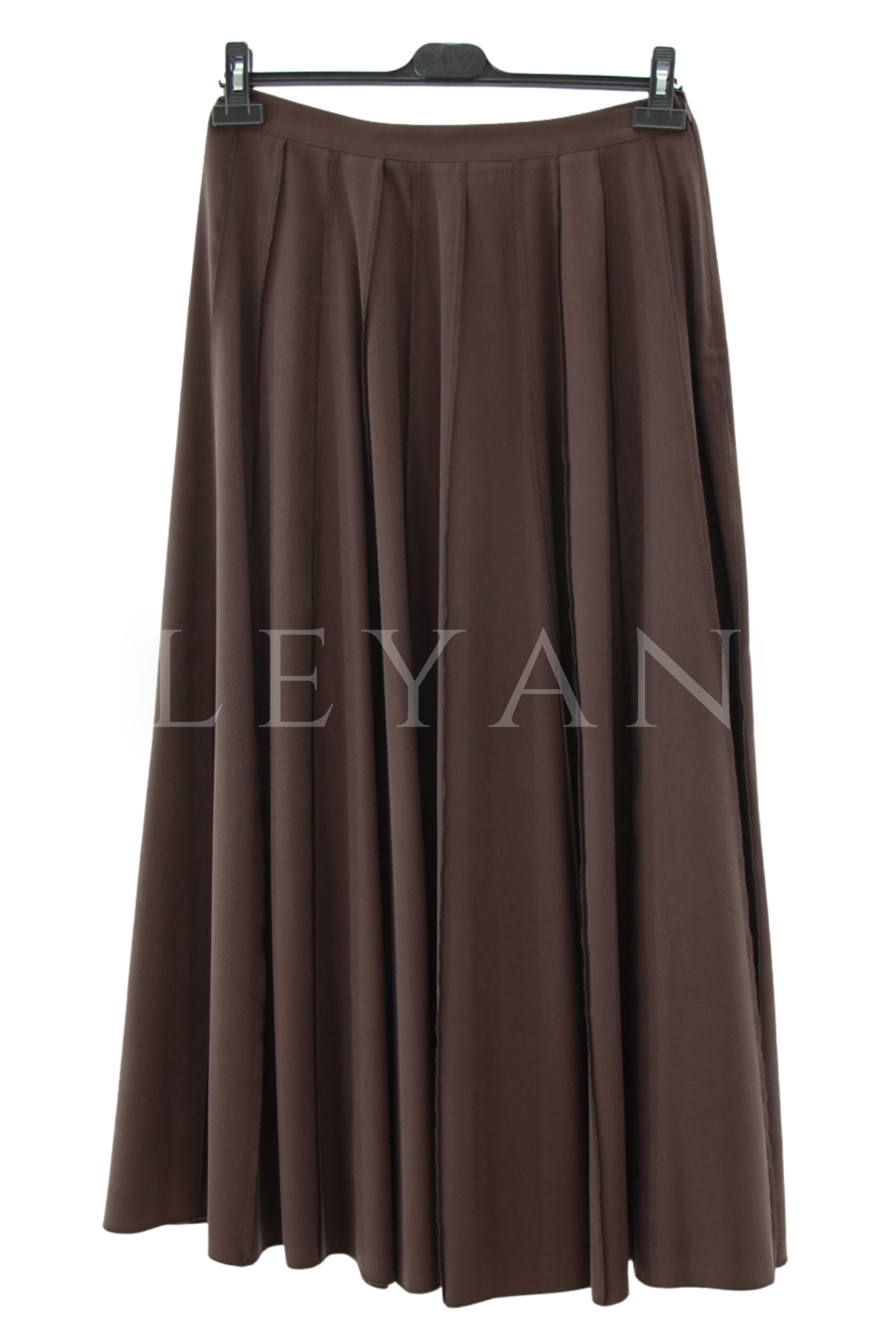 Sentez Parçalı Etek- LYN04603 Kahve
