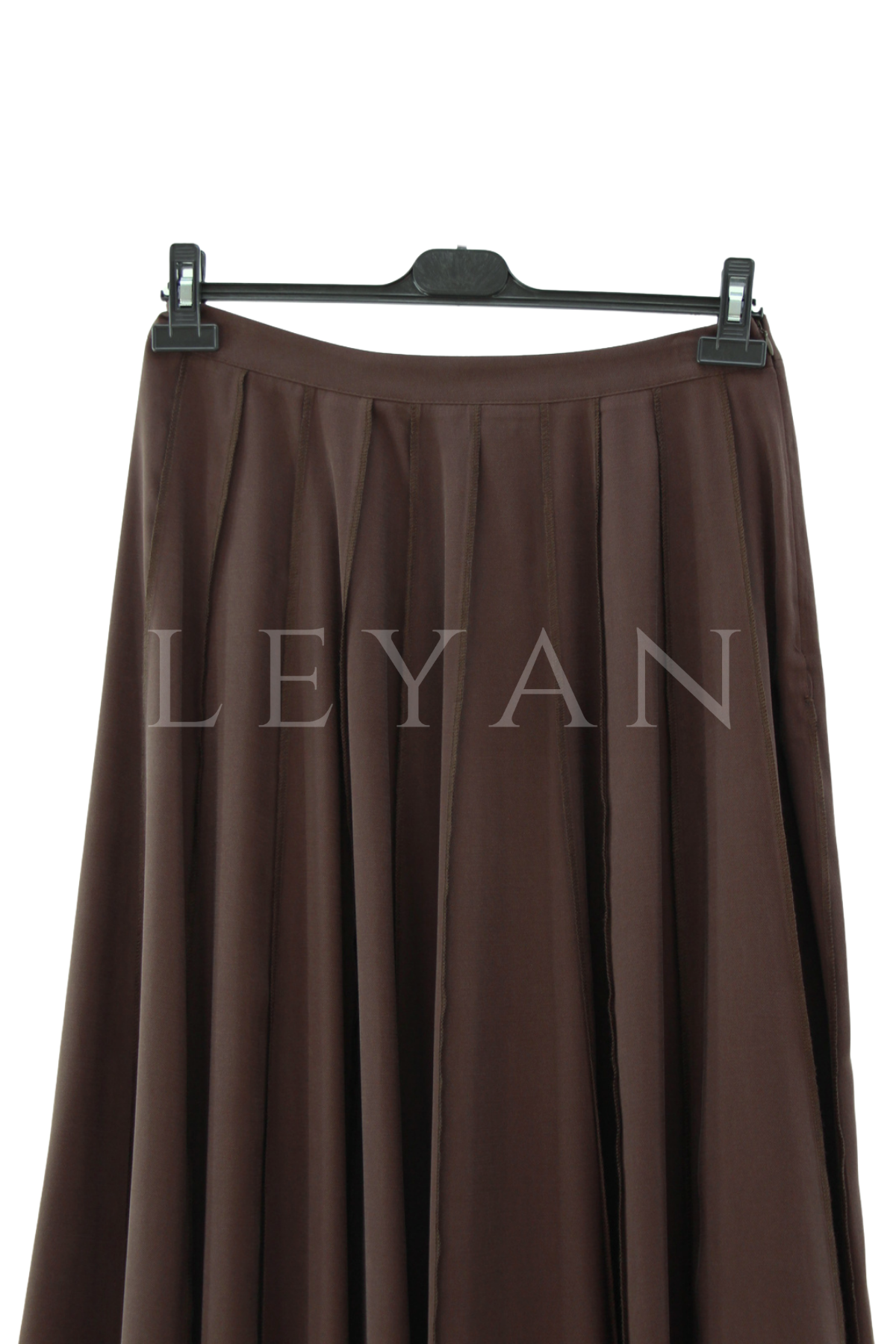 Sentez Parçalı Etek- LYN04603 Kahve