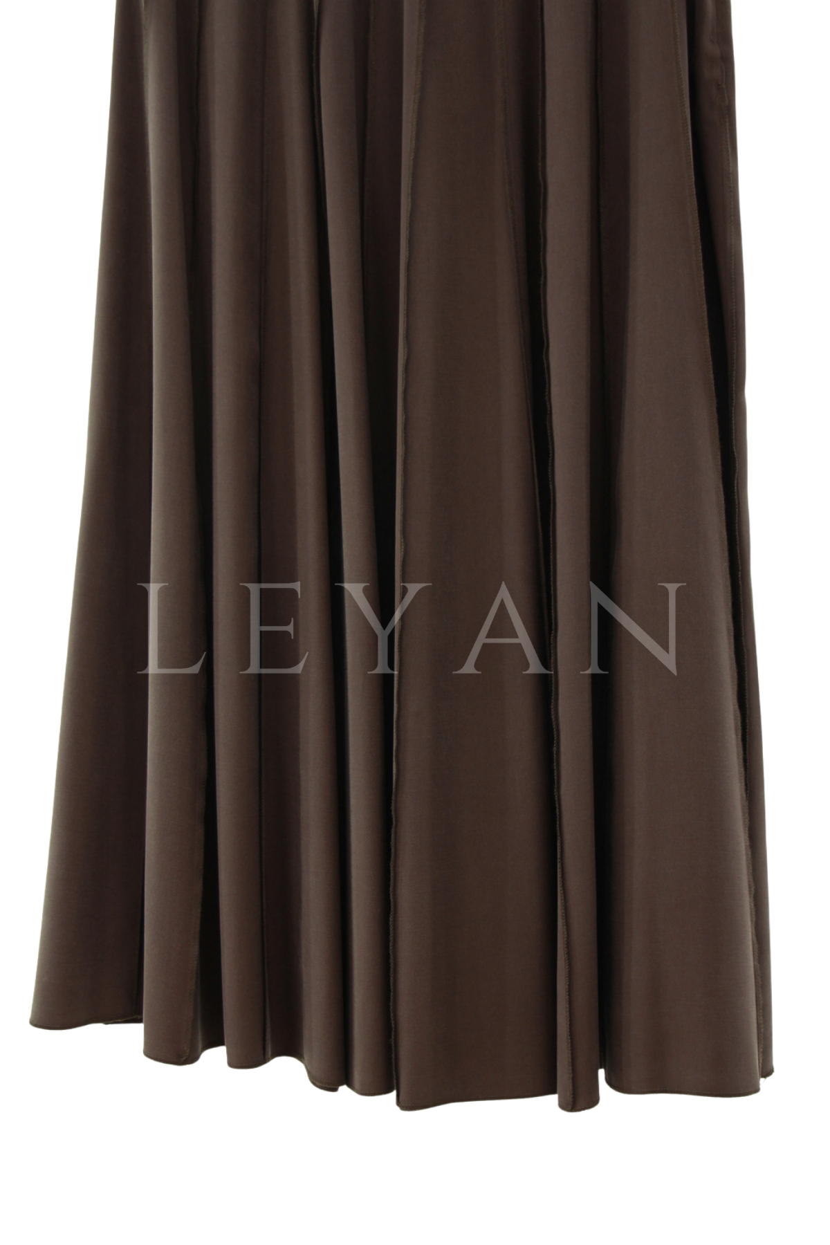 Sentez Parçalı Etek- LYN04603 Kahve