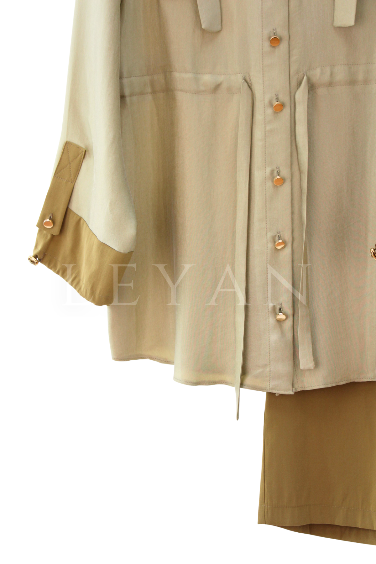 Orhan Store Cebi Taşlı Takım- LYN04606 Olive