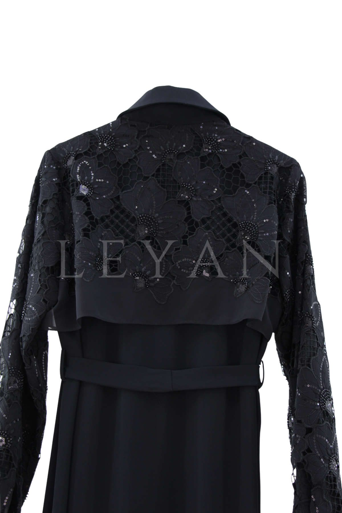 Fuat Gürşen İşlemeli Elbise- LYN04609 Siyah