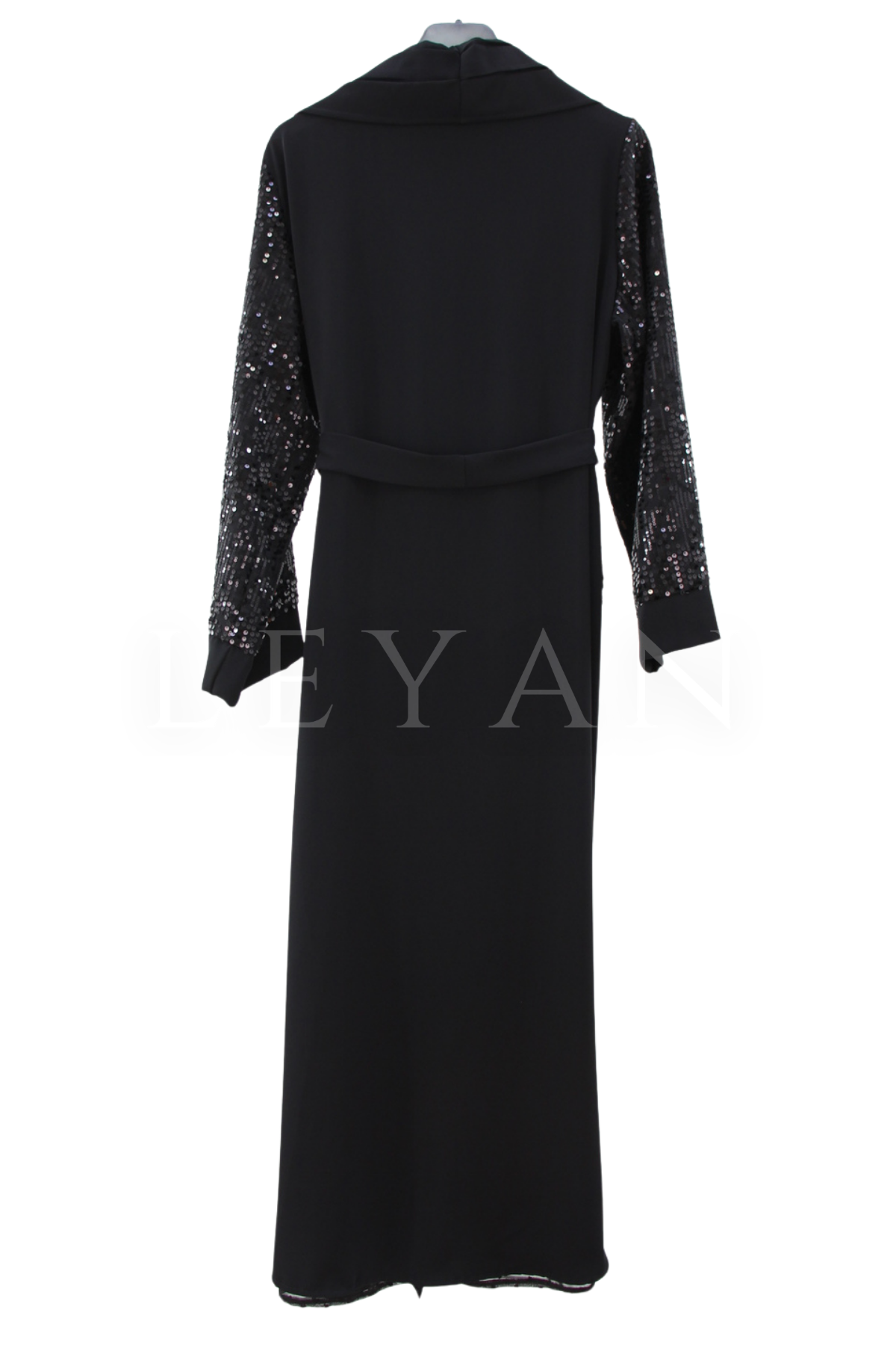 Fuat Gürşen Payetli Elbise- LYN04608 Siyah