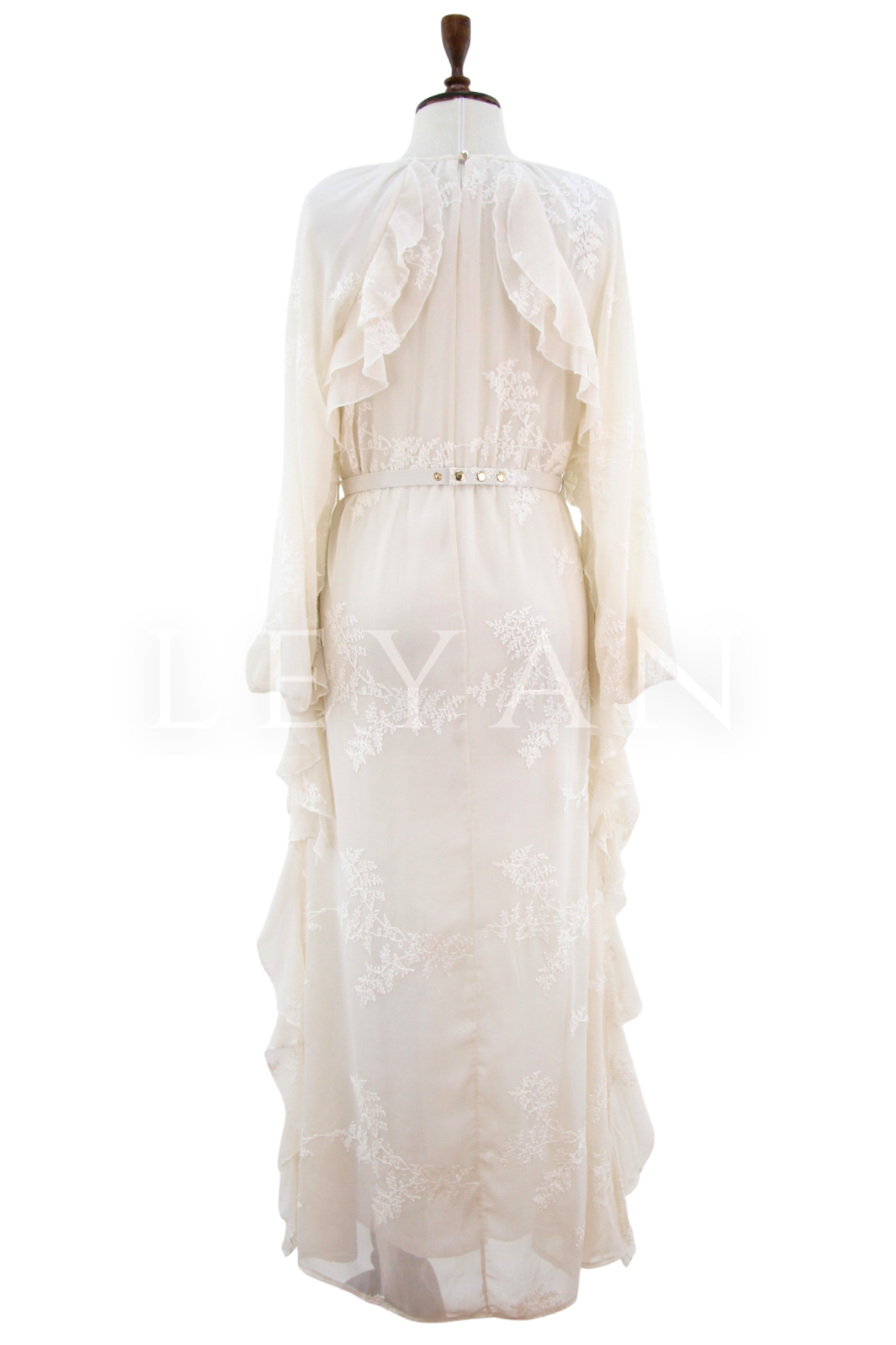 Müsemma Lili Elbise-LYN04628 Ekru