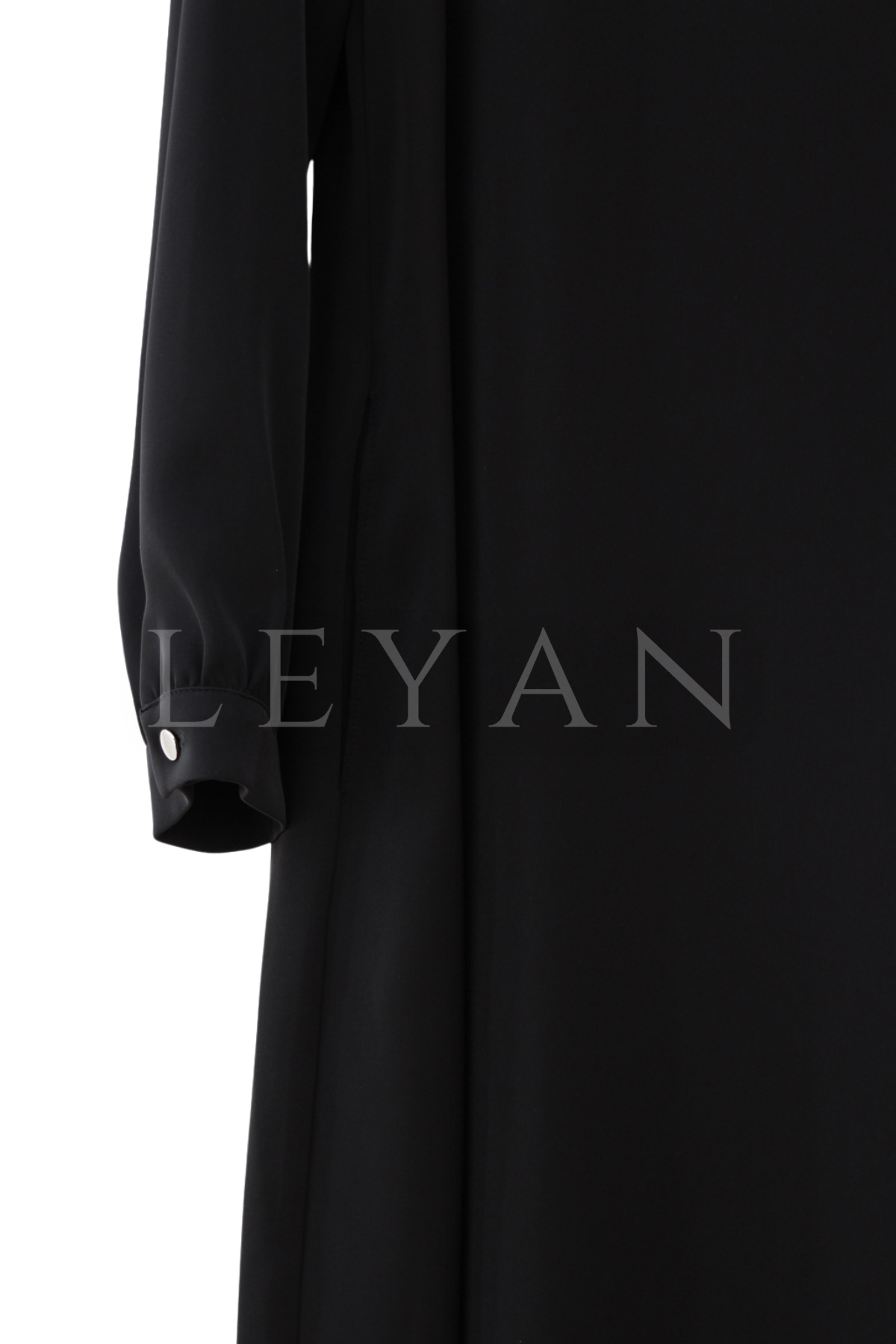 Müsemma Leylak Elbise-LYN04630 Siyah