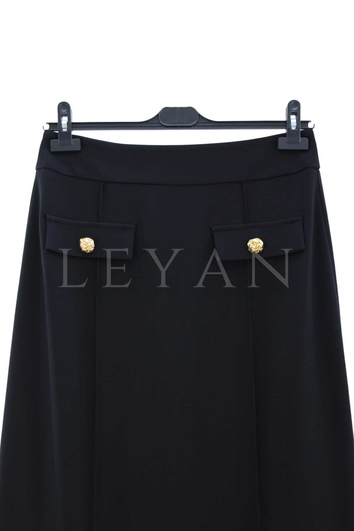 Sentez Nora Cepli Dar Etek-LYN04633 Siyah
