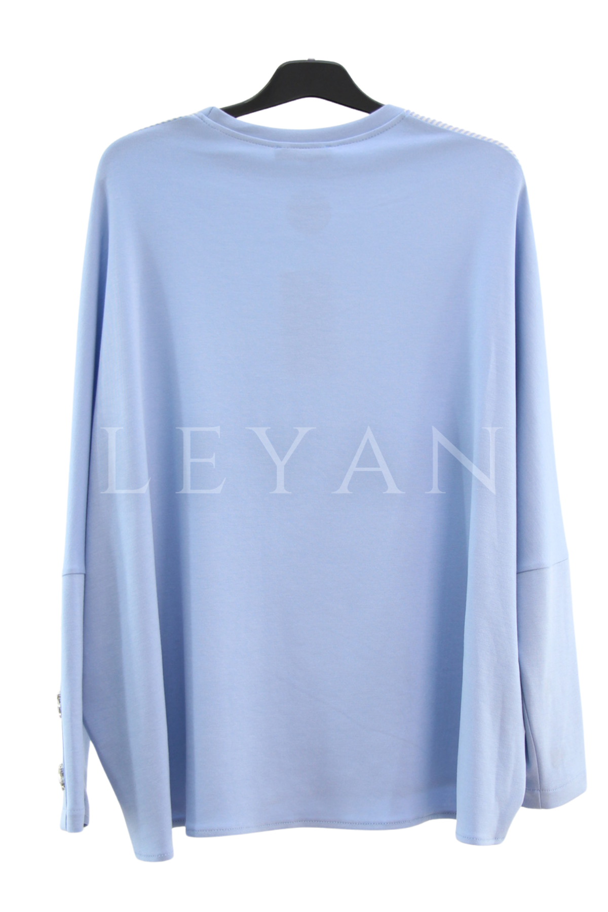 Fuat Gürşen Çizgili Bluz-LYN04636 Bebe Mavisi