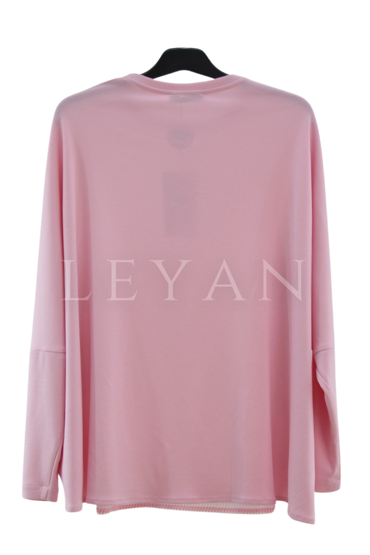 Fuat Gürşen Çizgili Bluz-LYN04636 Pembe