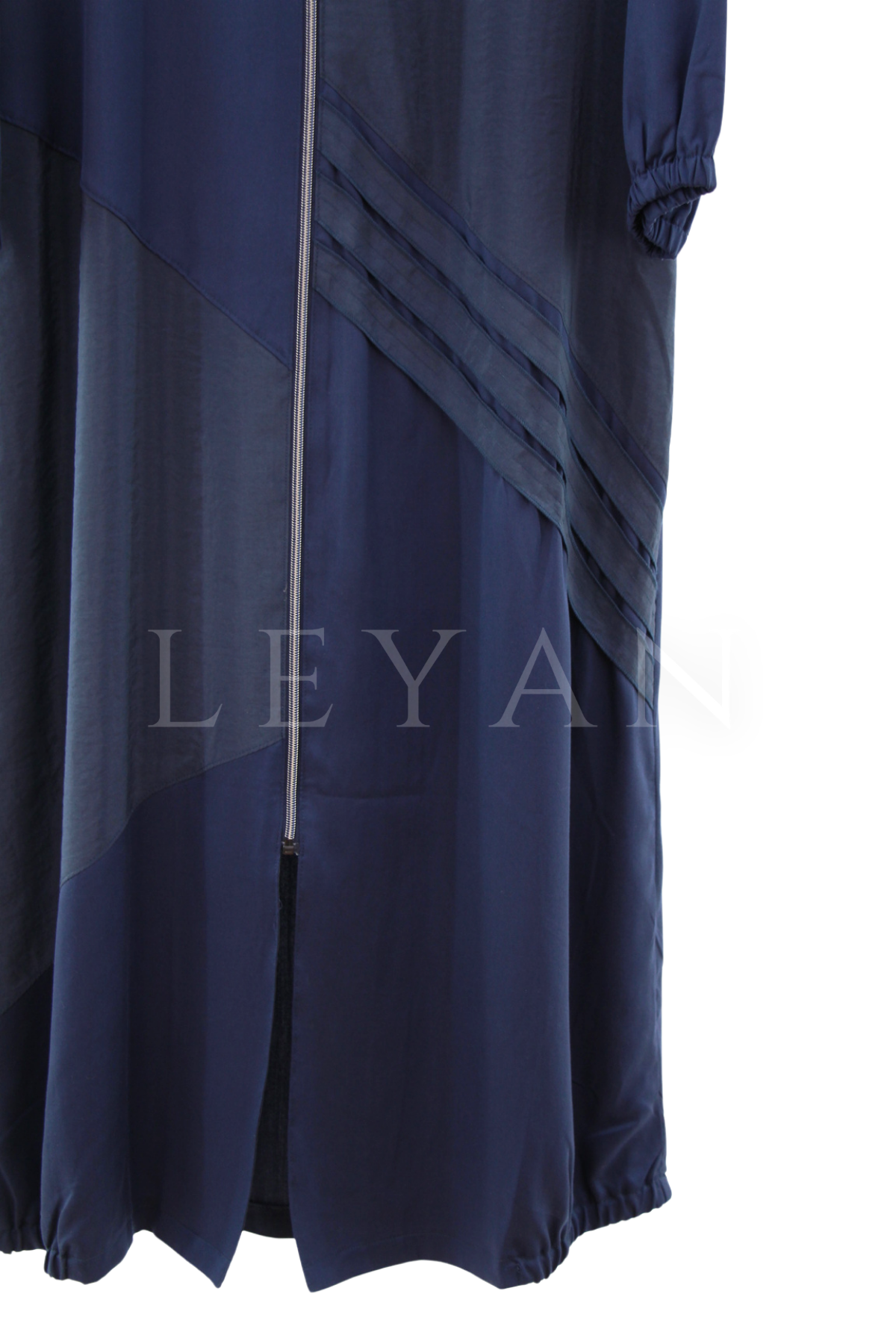 Micca Paraşüt Detaylı Ferace-LYN04644 Lacivert