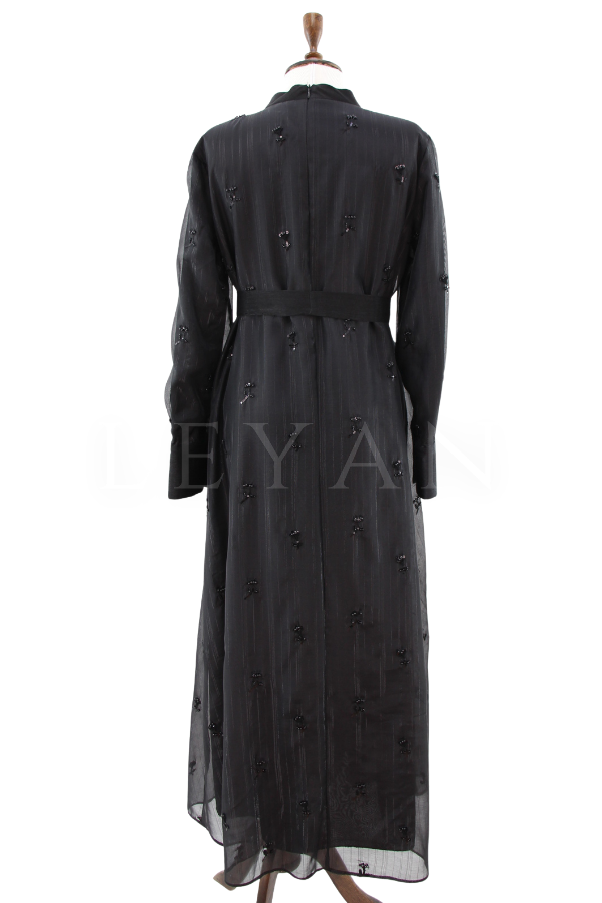 Orhan Store İşlemeli Elbise- LYN04647 Siyah