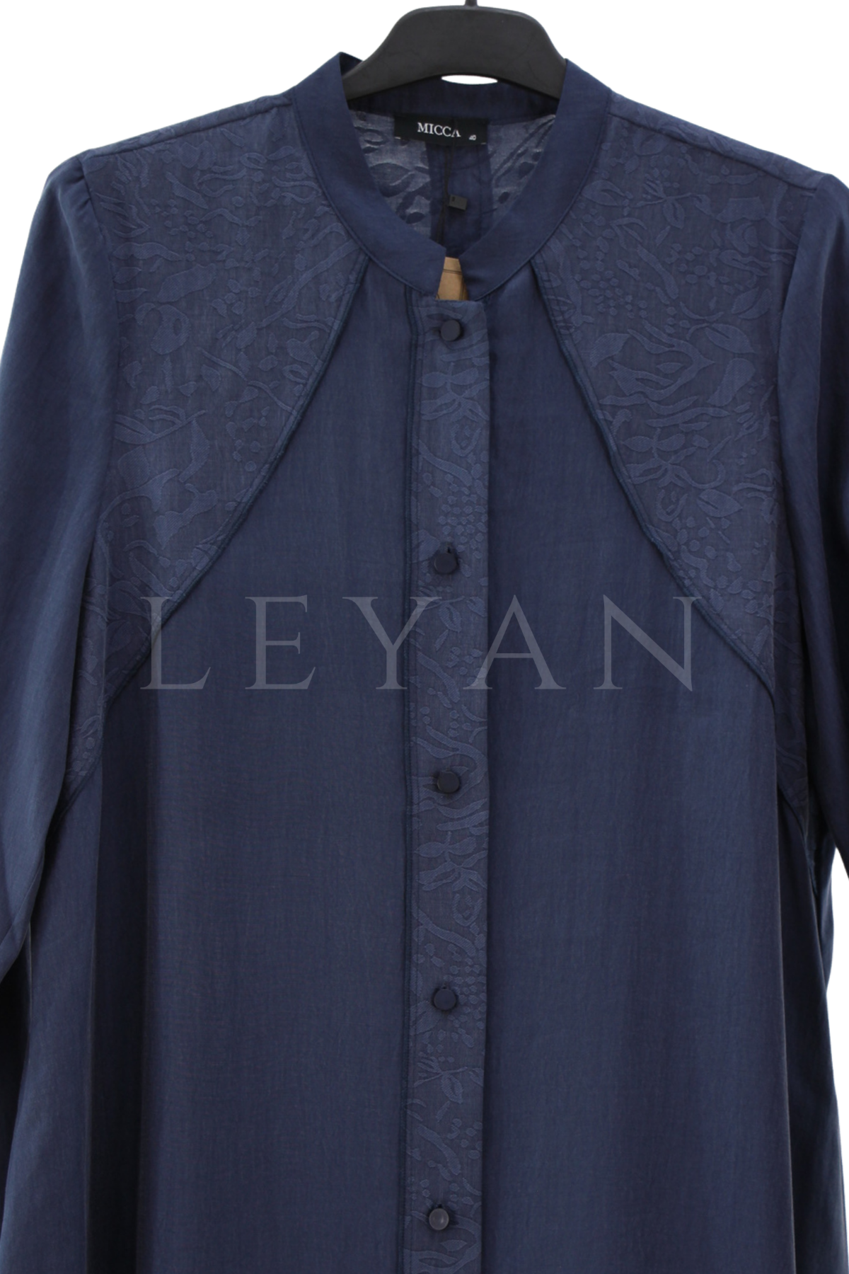 Micca Yakma Desenli Ferace-LYN04649 Lacivert