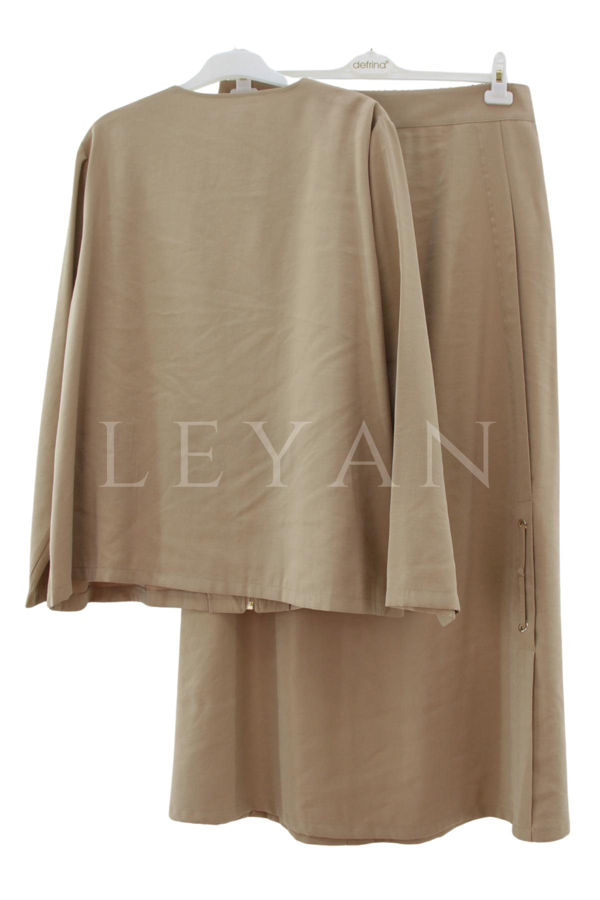 Defrina Fermuarlı Takım- LYN04549 Bej