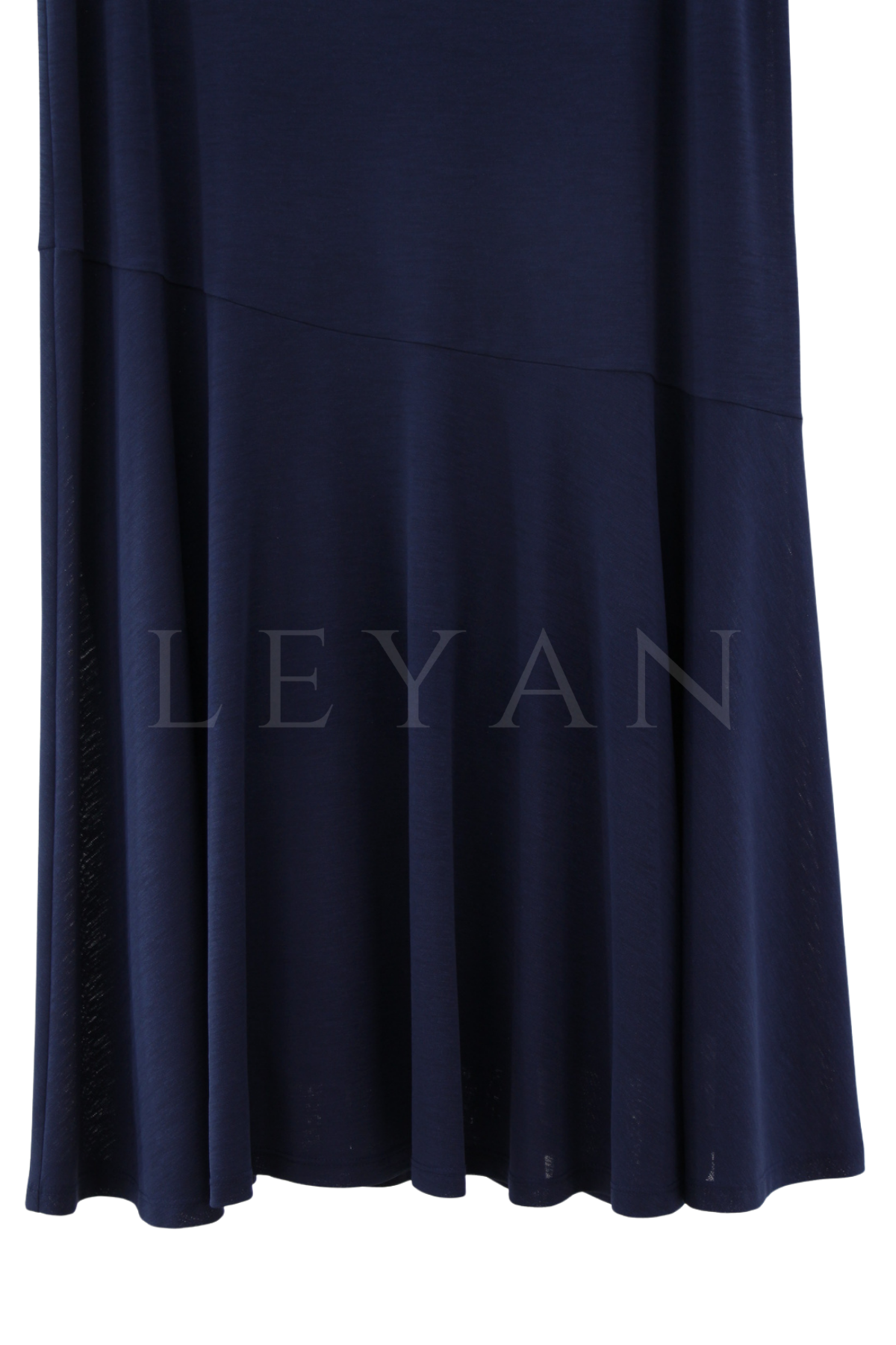 Defrina Volanlı Melanjlı Etek- LYN04656 Lacivert