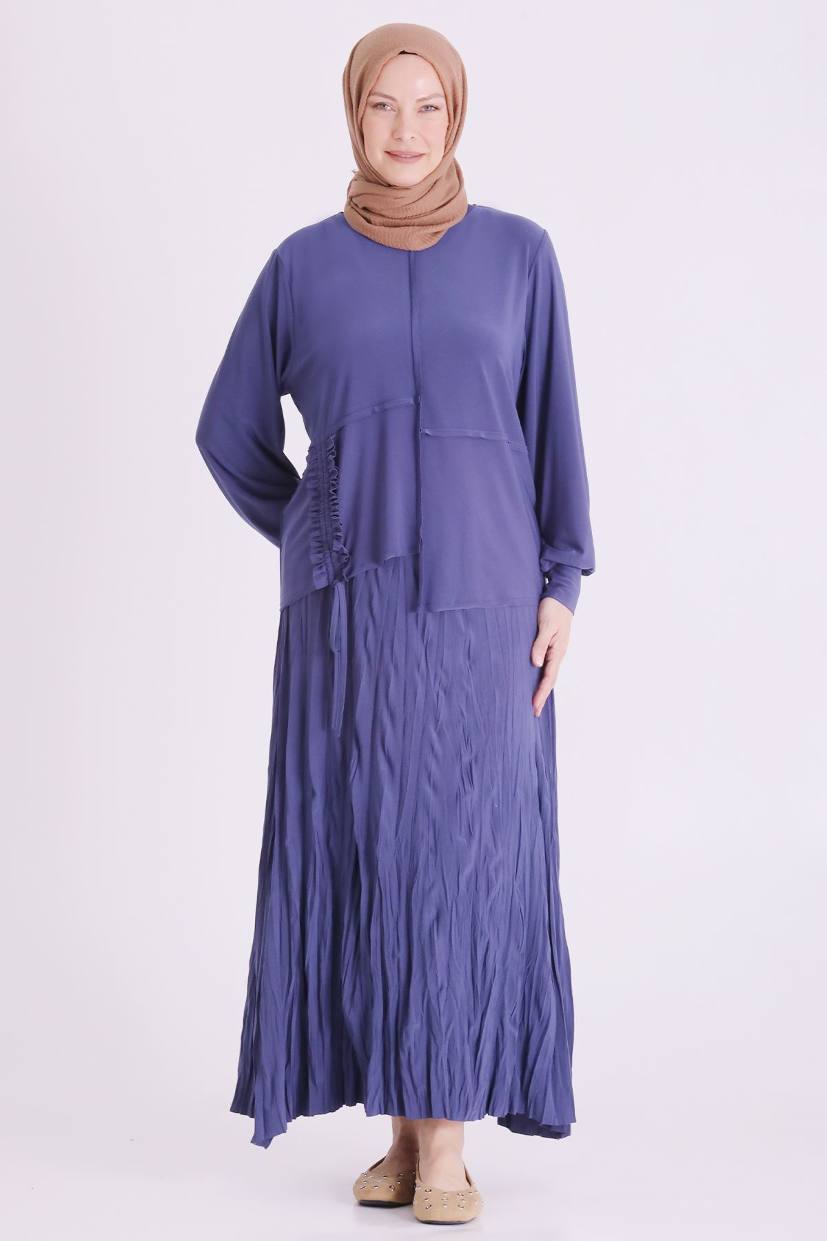 Behrem Sandy Etekli Takım-LYN04662 Morcivert