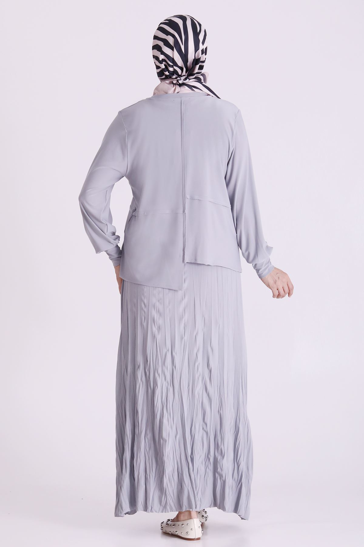 Behrem Sandy Etekli Takım-LYN04662 Gri