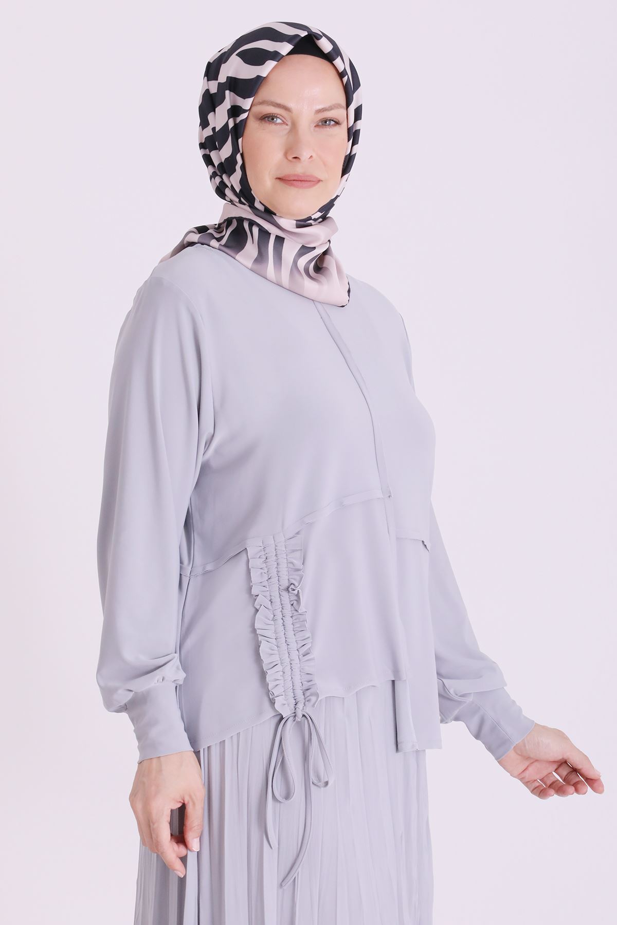 Behrem Sandy Etekli Takım-LYN04662 Gri