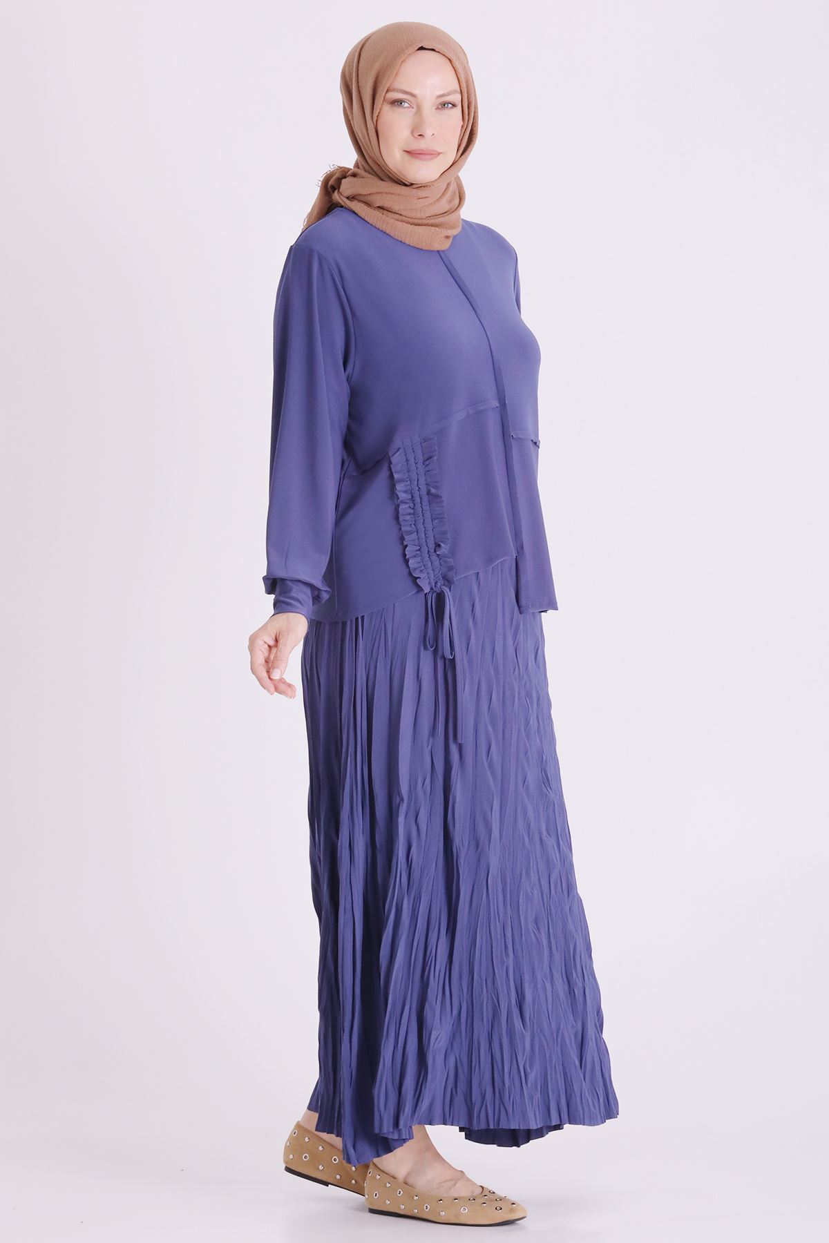 Behrem Sandy Etekli Takım-LYN04662 Morcivert