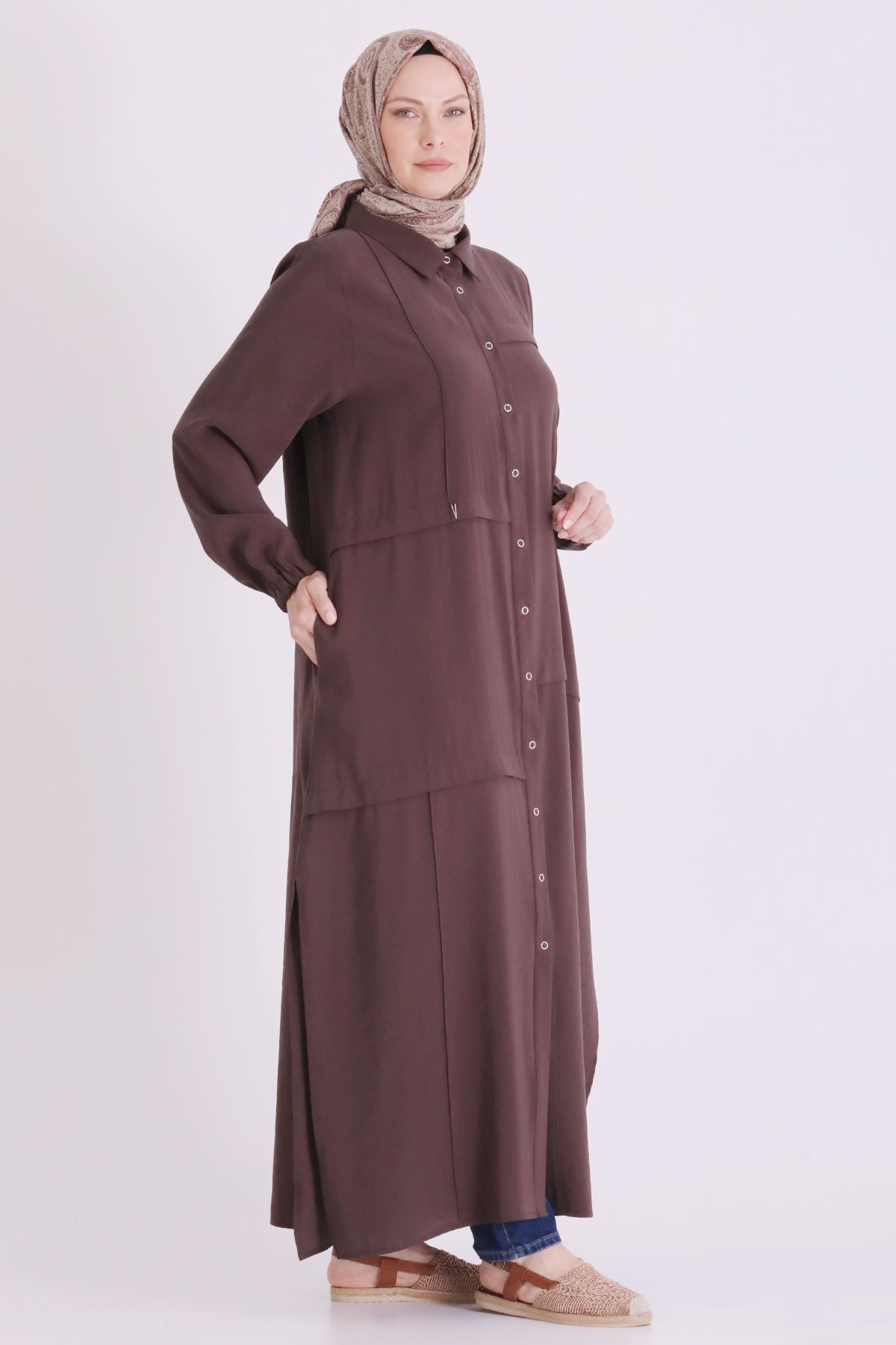 Behrem Çıtçıtlı Kap- LYN04665 Kahve