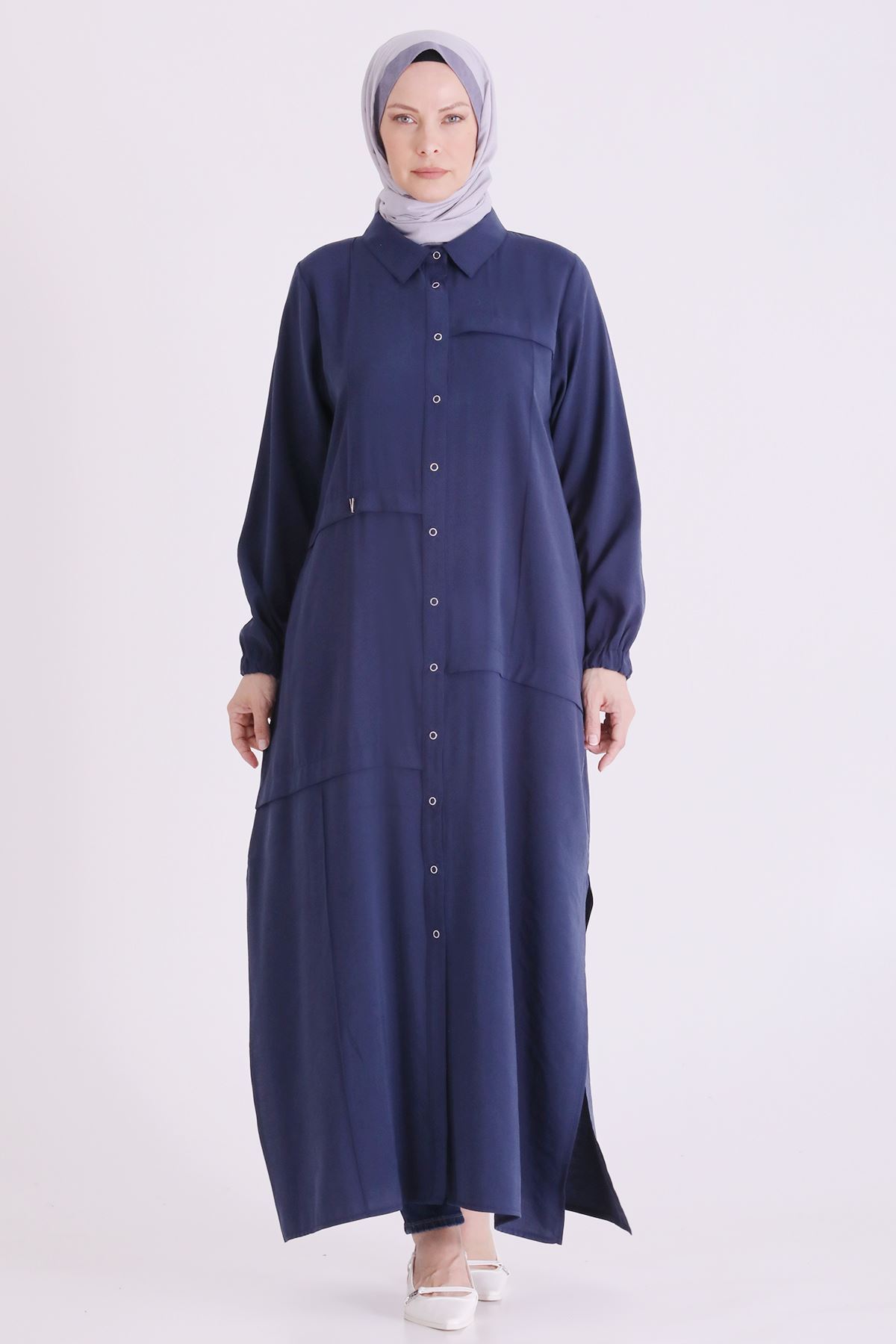 Behrem Çıtçıtlı Kap- LYN04665 Lacivert