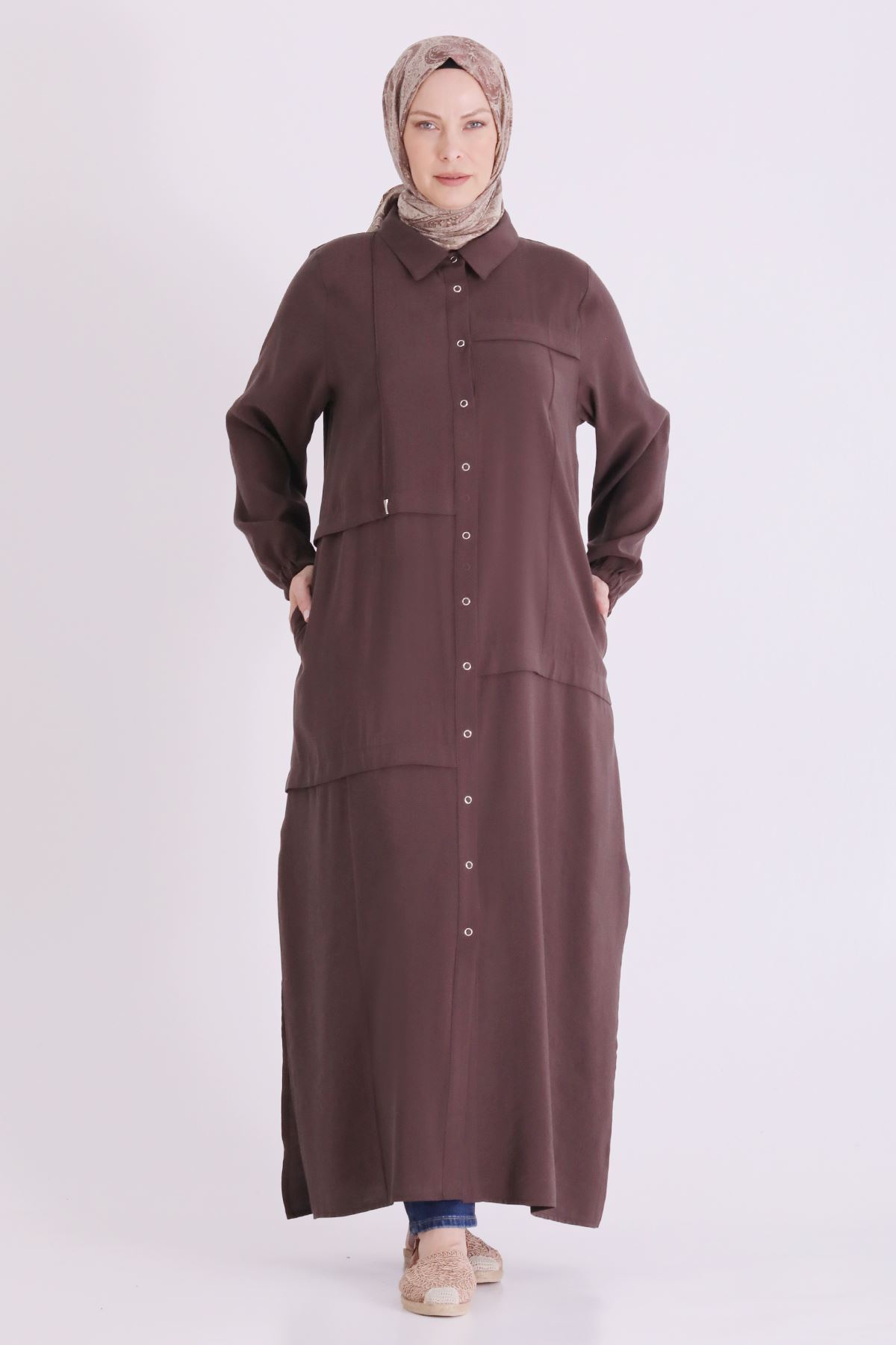 Behrem Çıtçıtlı Kap- LYN04665 Kahve