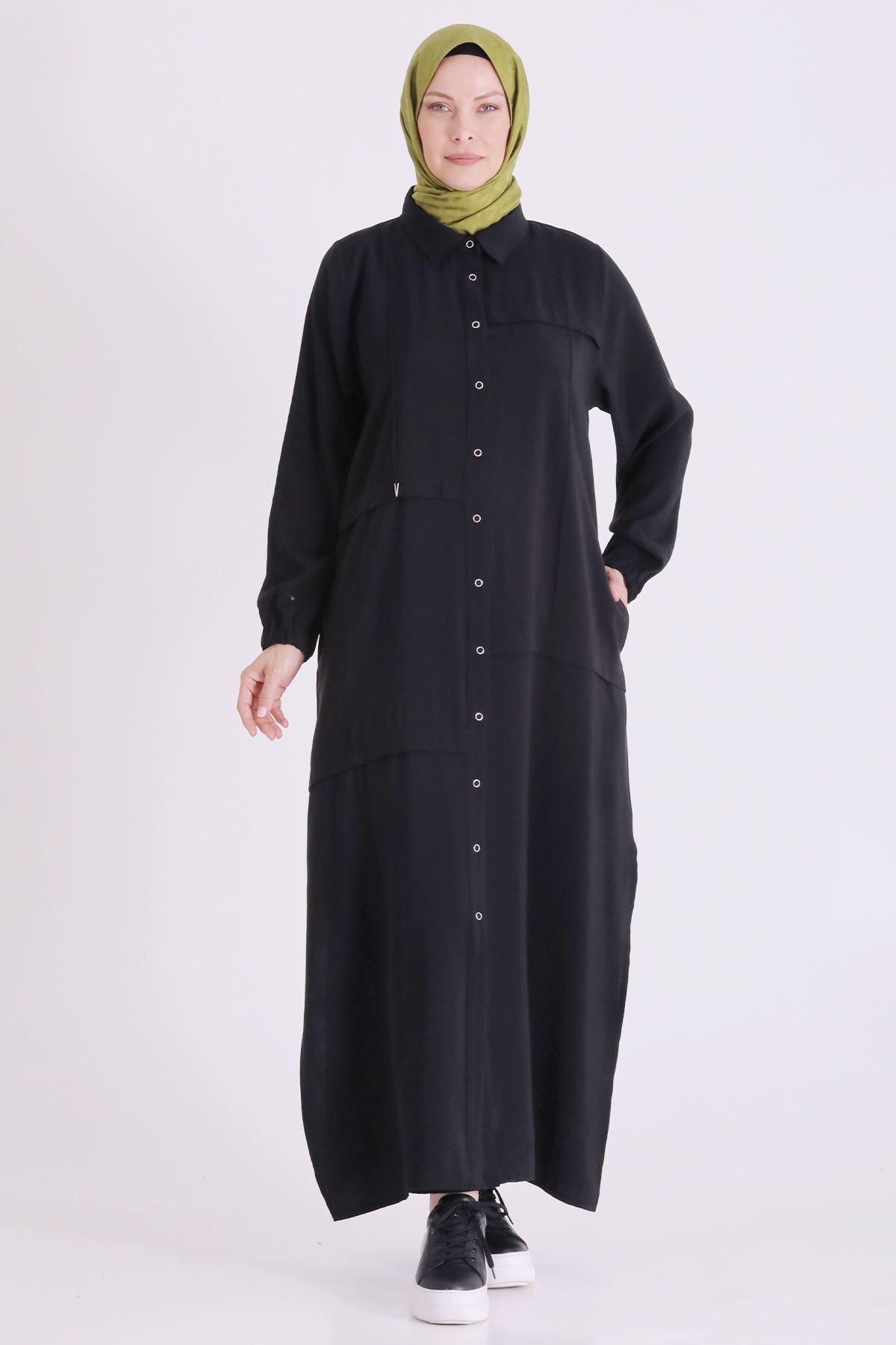 Behrem Çıtçıtlı Kap- LYN04665 Siyah