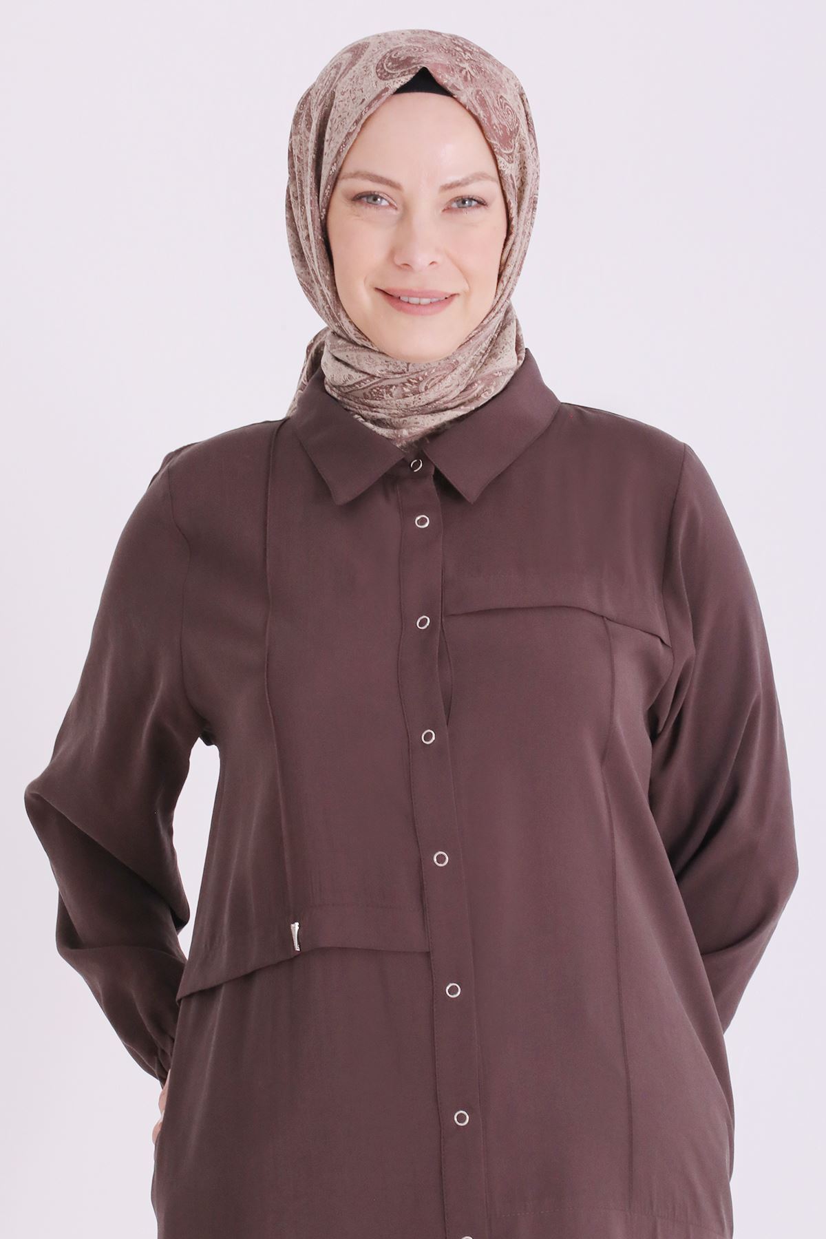 Behrem Çıtçıtlı Kap- LYN04665 Kahve