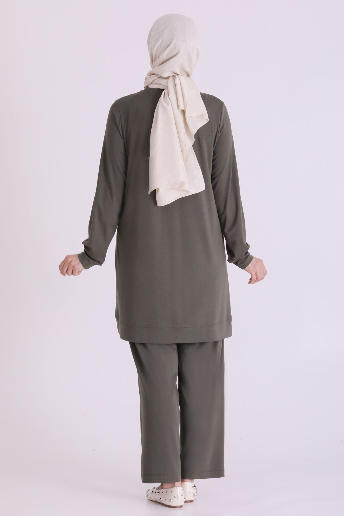 Behrem Çıtçıt Detaylı Takım-LYN04676 Yeşil