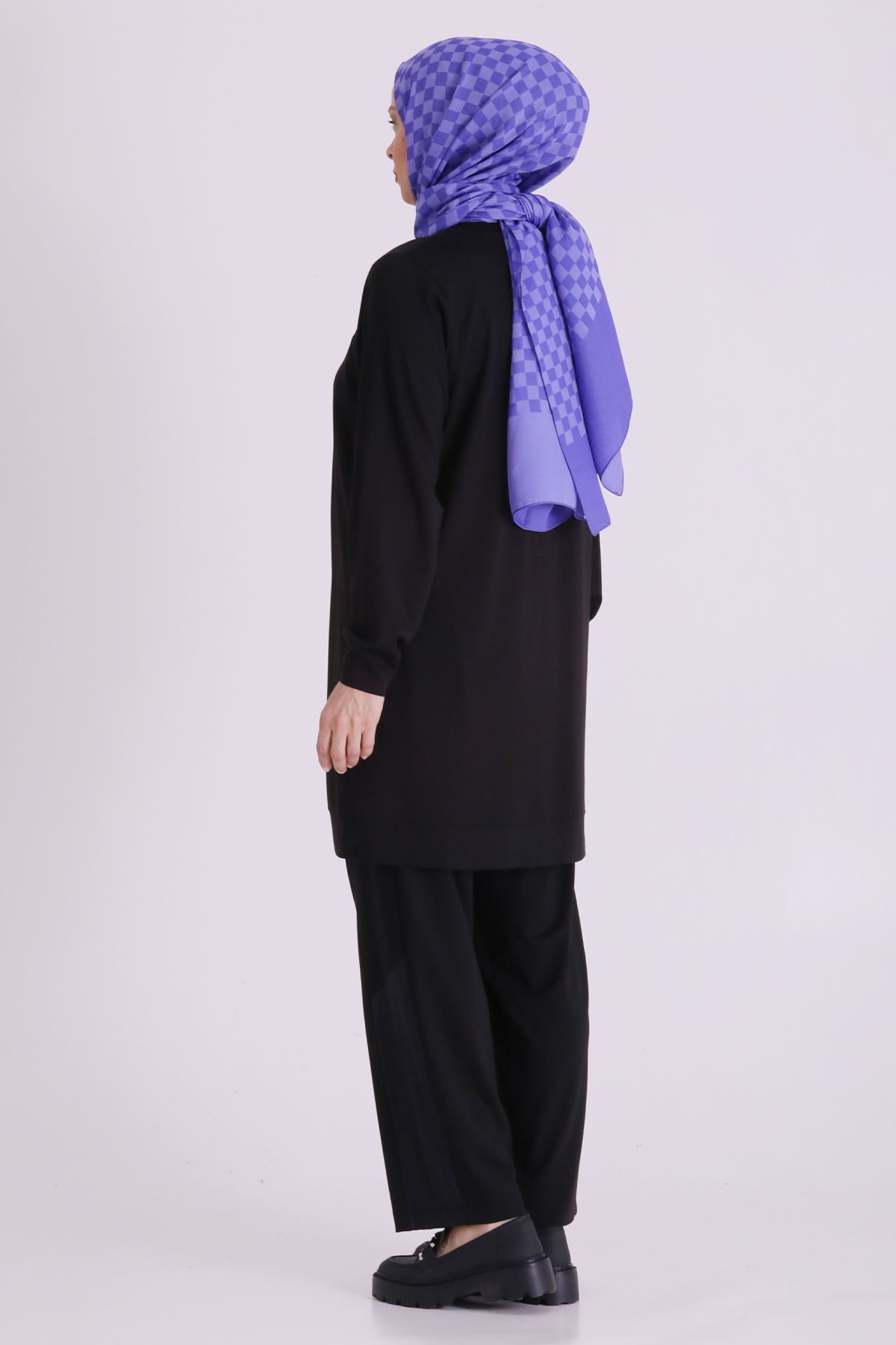 Behrem Çıtçıt Detaylı Takım-LYN04676 Siyah