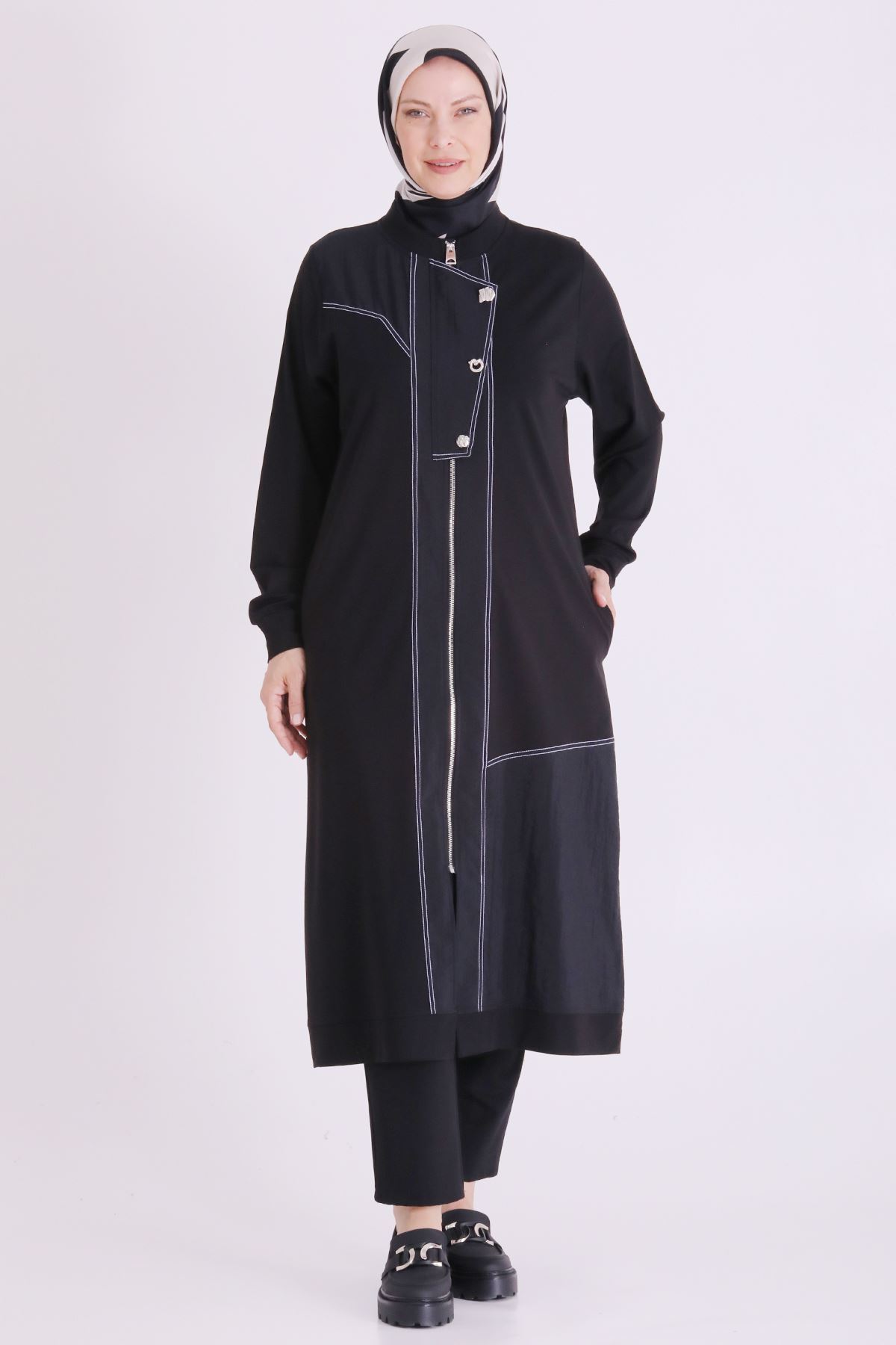 Behrem Dikişli Kap-LYN04679 Siyah