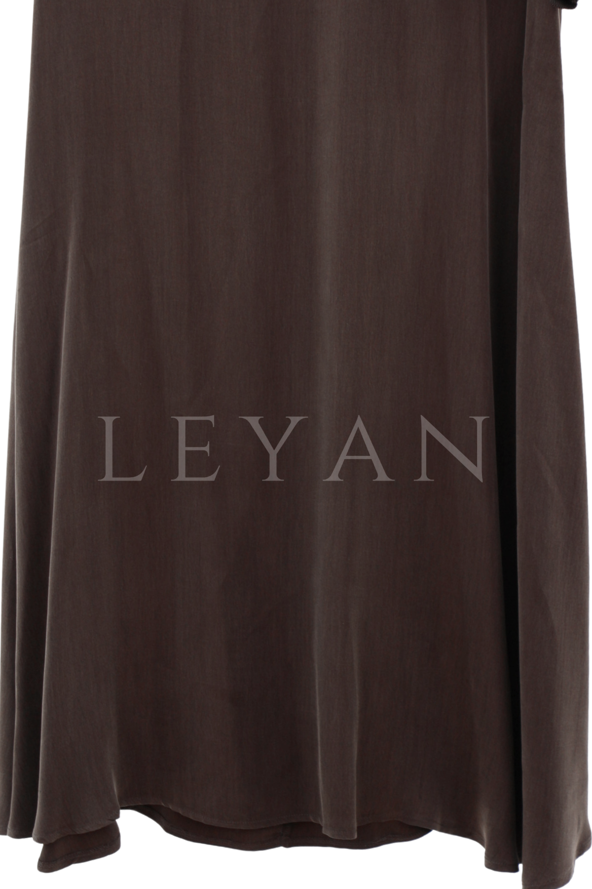 Defrina Basic Qupra Elbise-LYN04681 Kahve