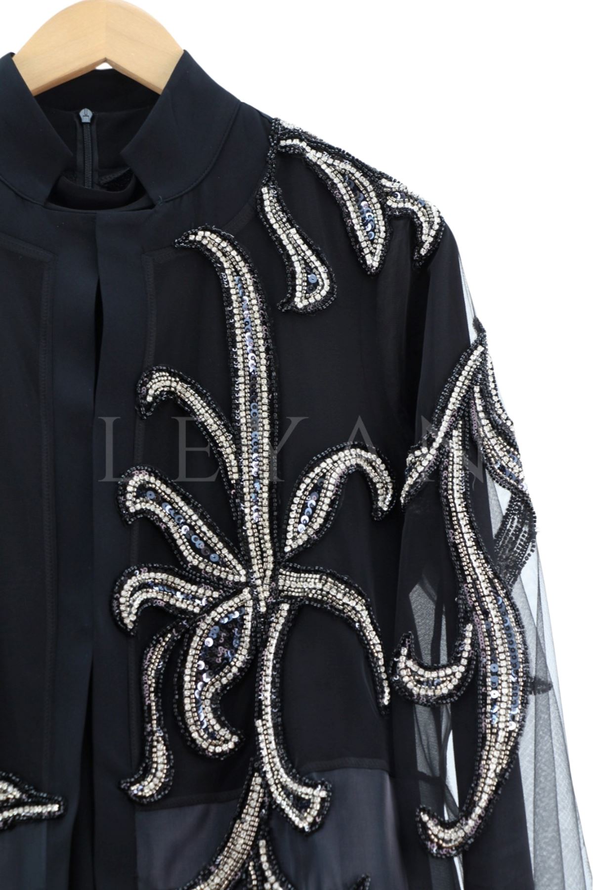 Orhan Store Abaya İkili Takım- LYN03070 Siyah