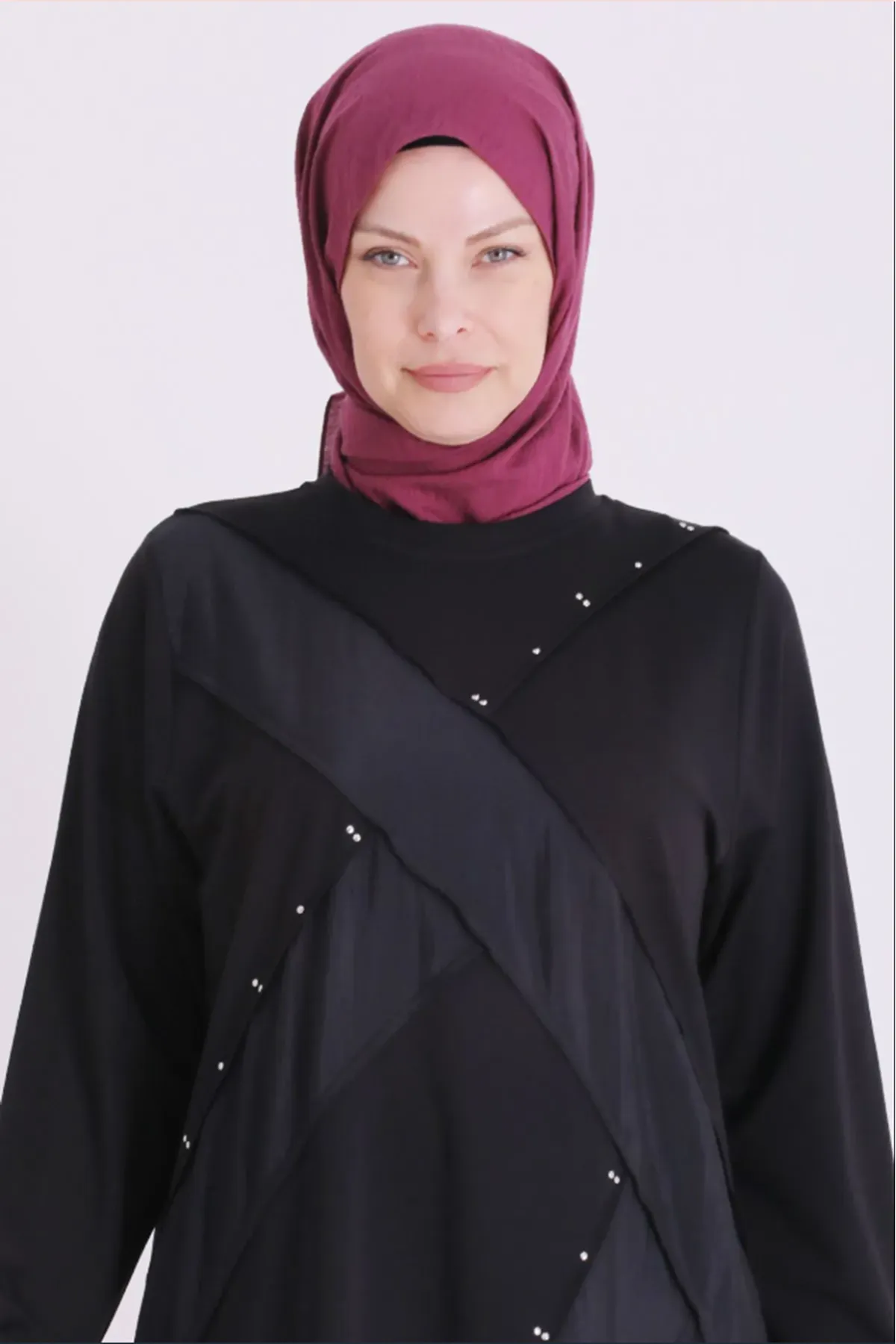 Behrem Paraşüt Detaylı Tunik-LYN04686 Siyah