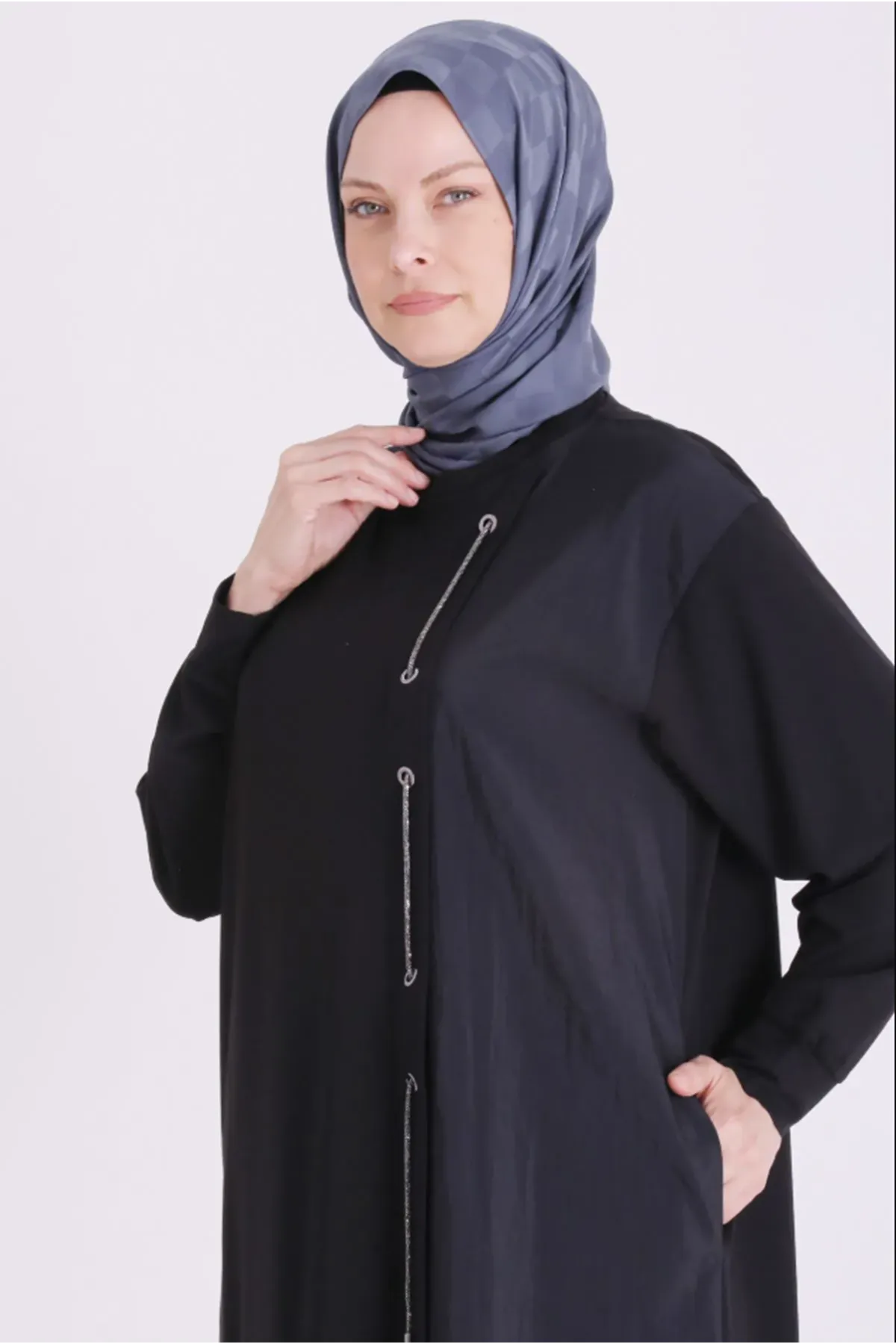Behrem İpli Tunik-LYN04687 Siyah