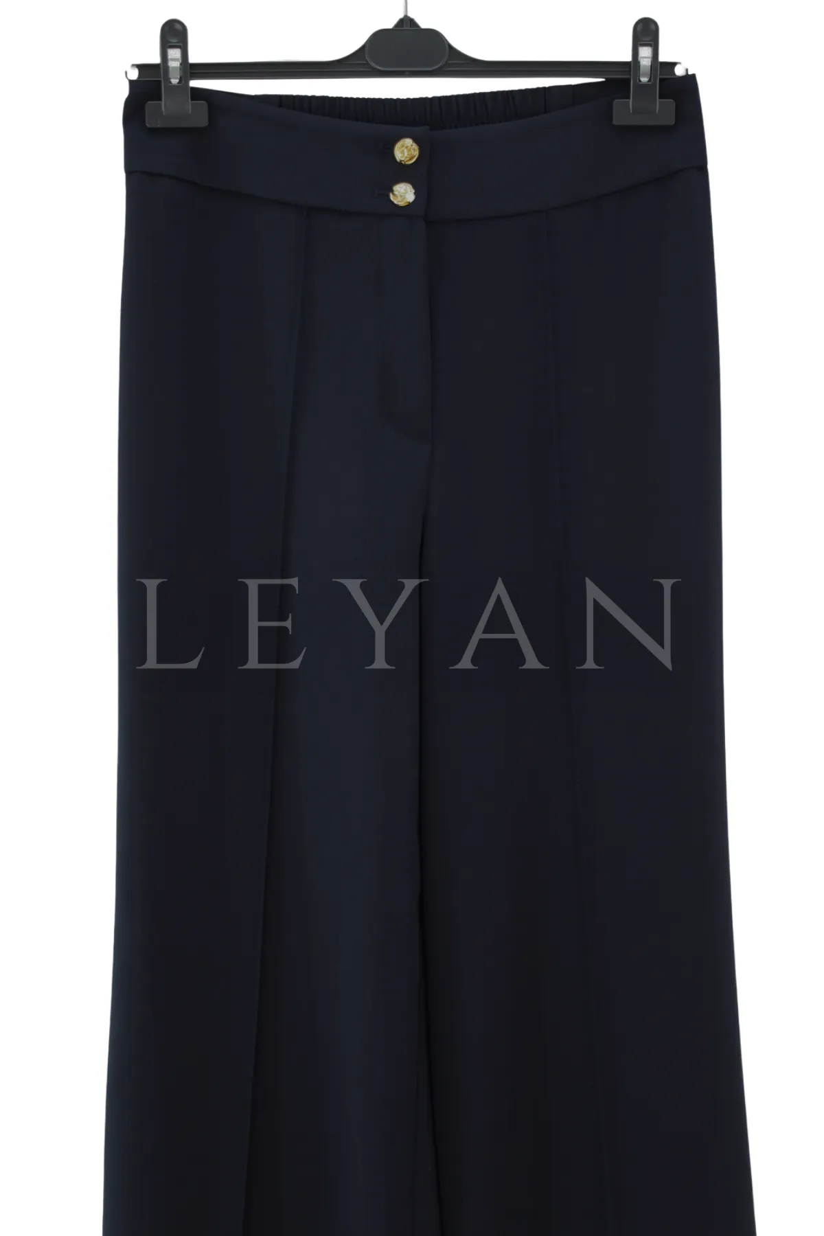 Sentez Arkası Lastikli Pantolon-LYN04694 Lacivert