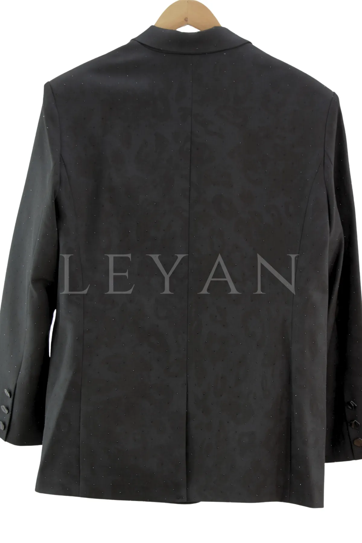 Levidor Taşlı Blazer Ceket-LYN04696 Siyah