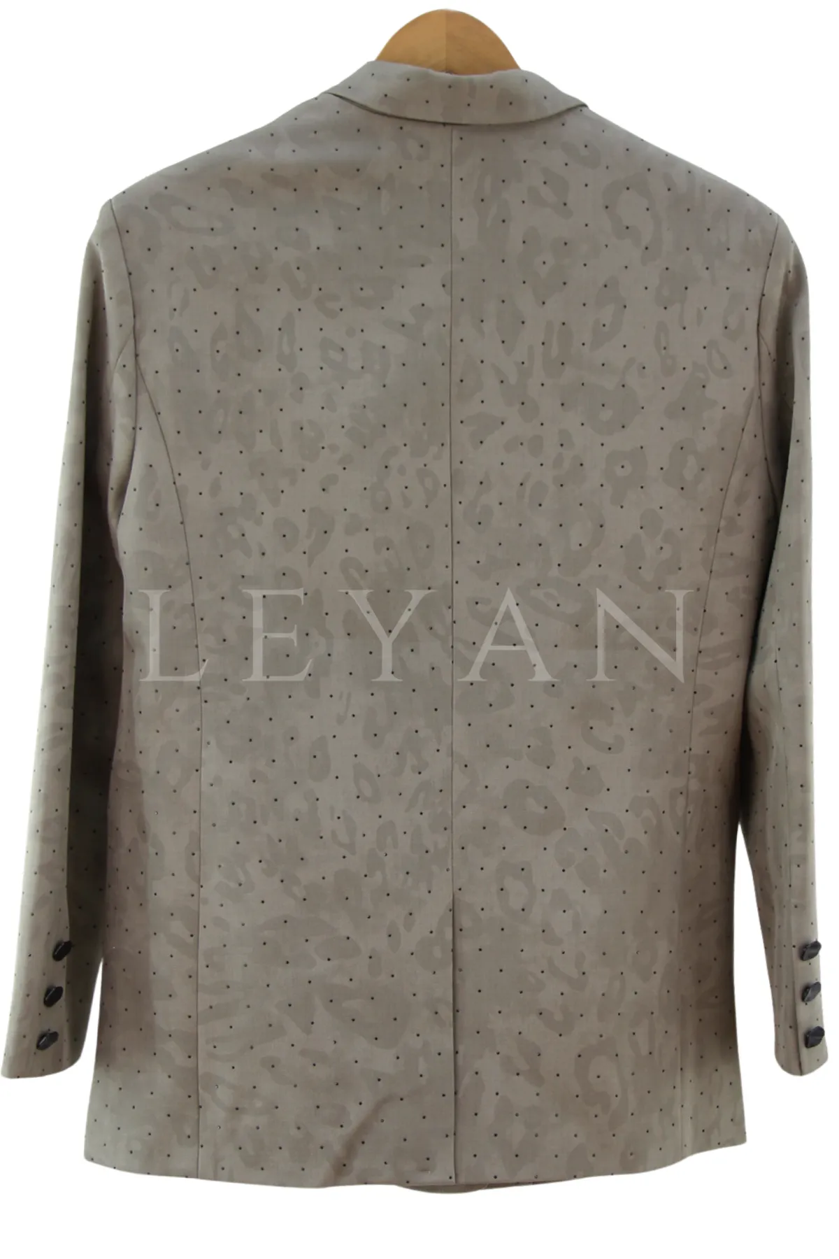 Levidor Taşlı Blazer Ceket-LYN04696 Yeşil
