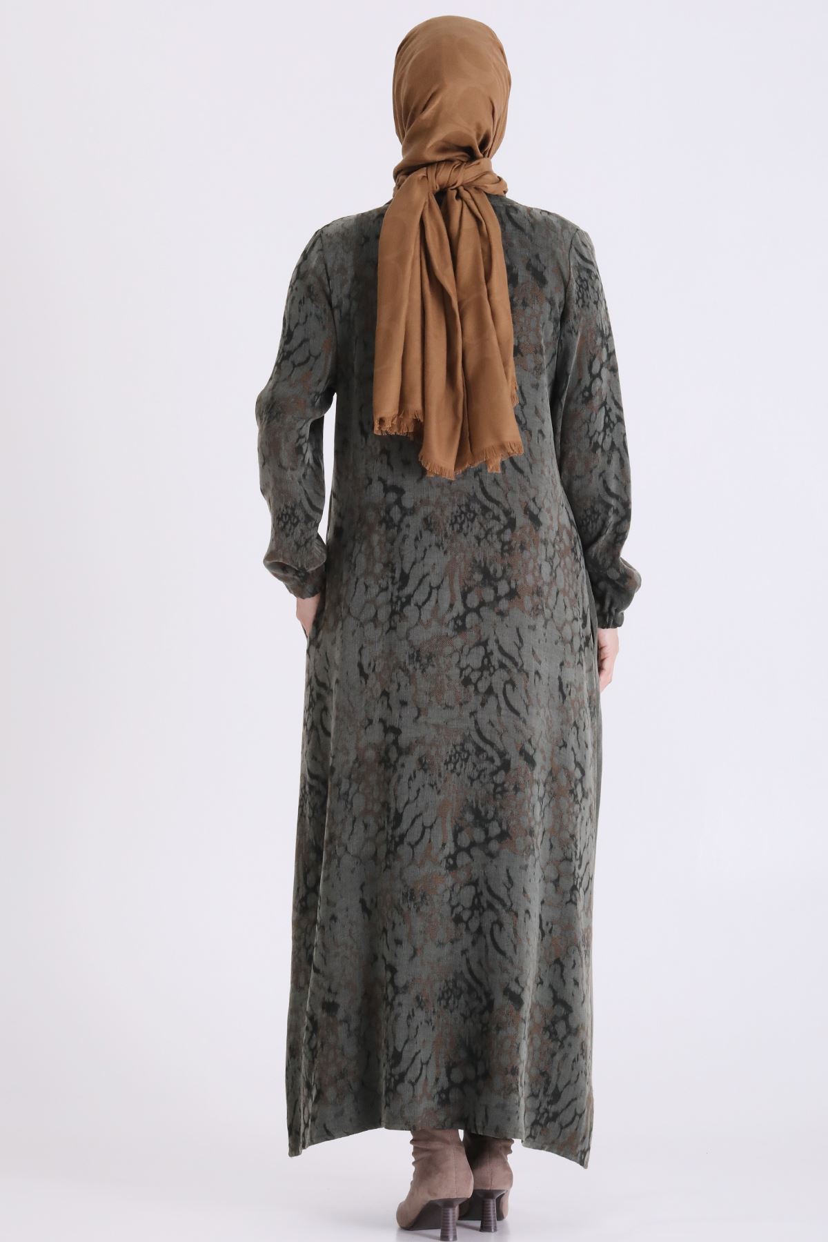 Qupra Elbise-LYN04708 Yeşil