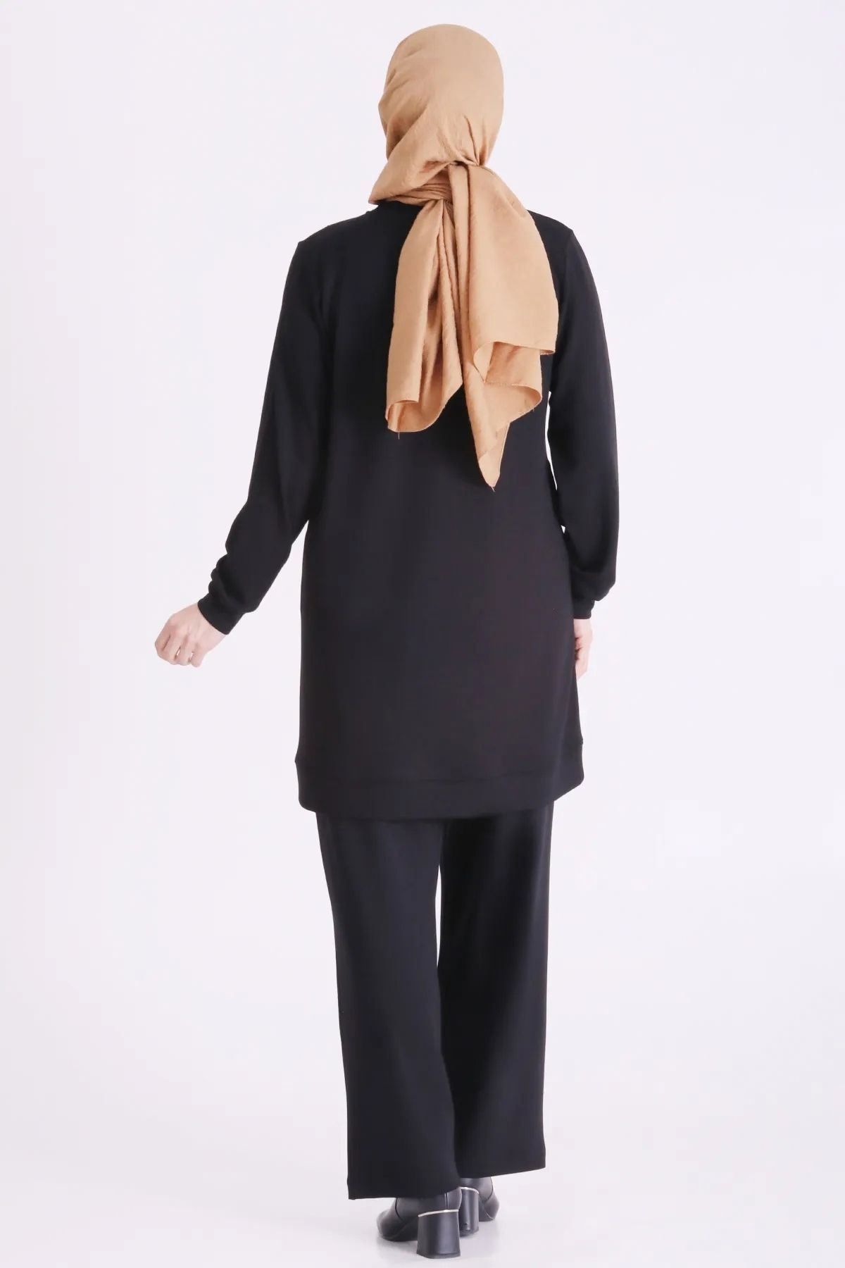 Behrem Deri Detaylı Takım-LYN04721 Siyah