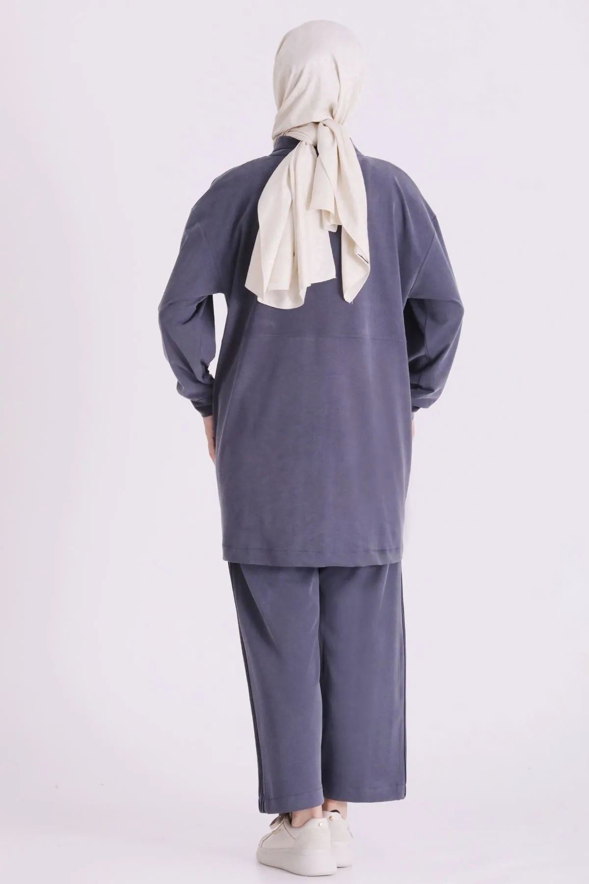 Behrem Nervür Detaylı Takım-LYN04720 Lacivert