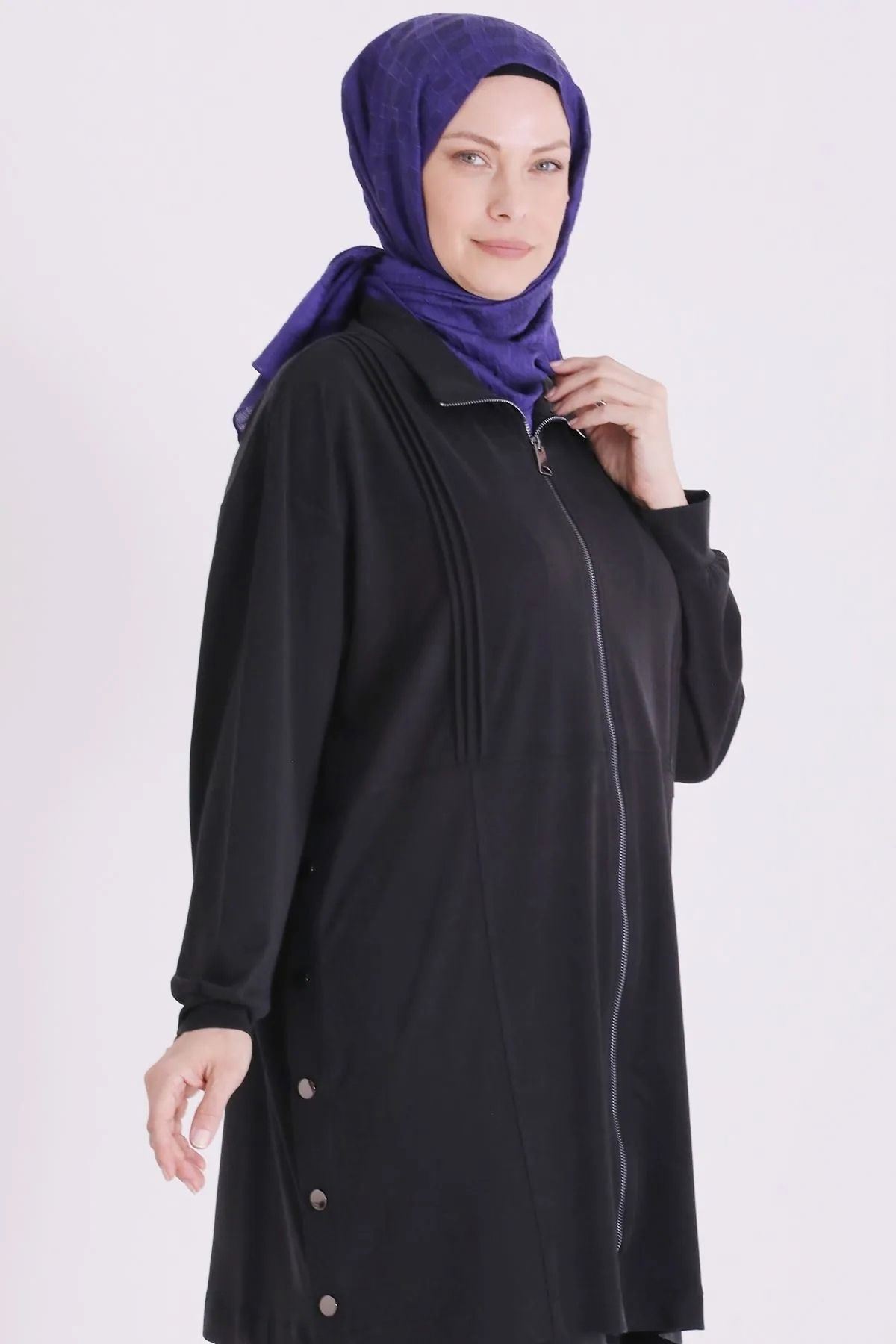 Behrem Nervür Detaylı Takım-LYN04720 Siyah