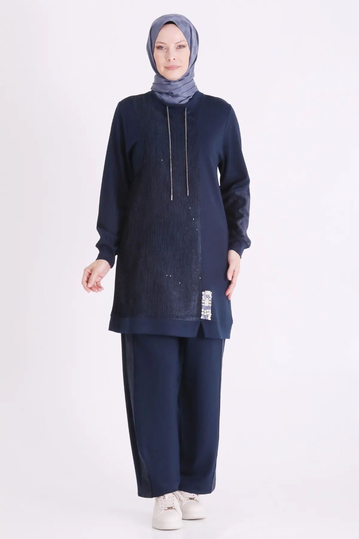 Behrem Pantolonlu Takım-LYN04724 Lacivert