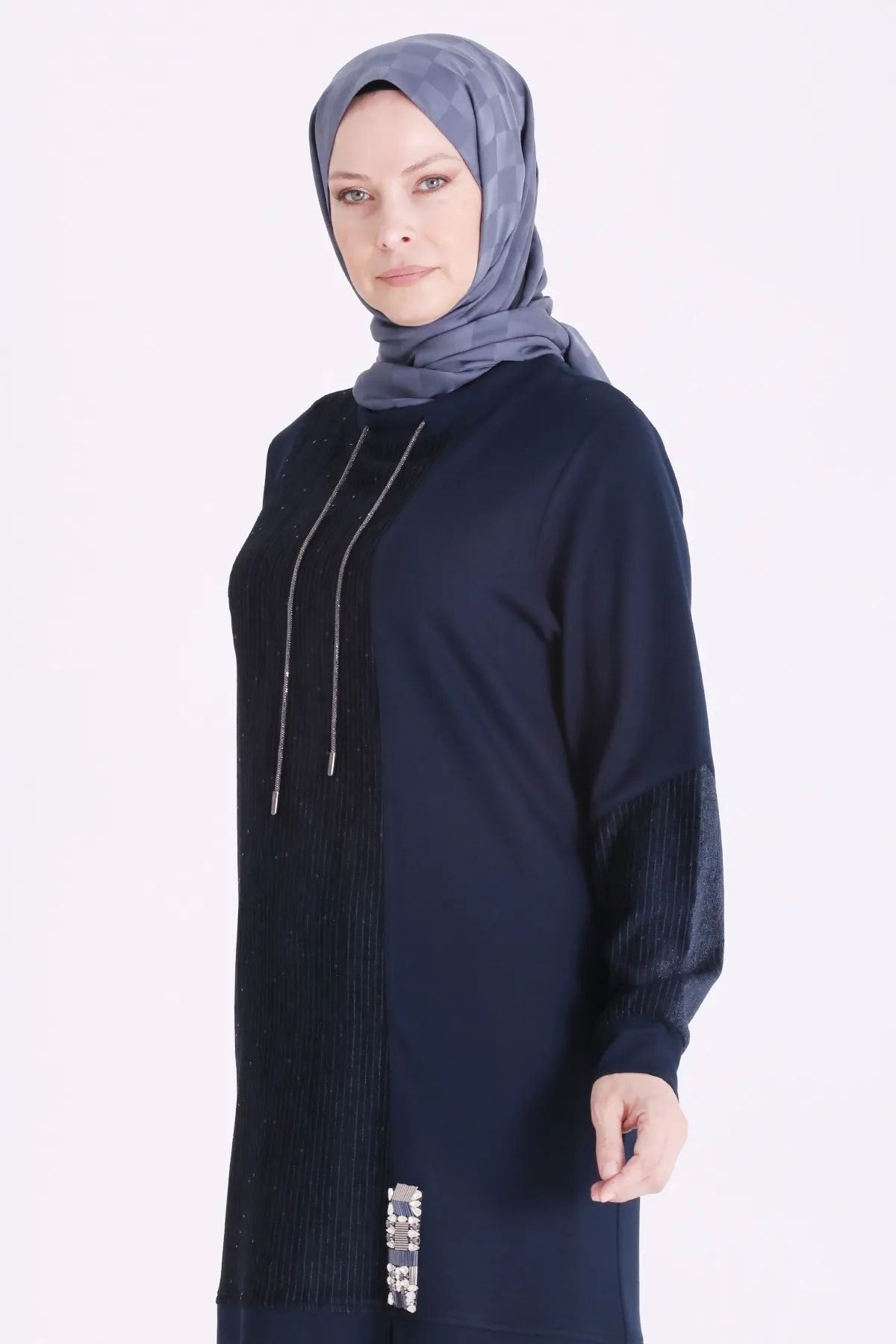 Behrem Pantolonlu Takım-LYN04724 Lacivert