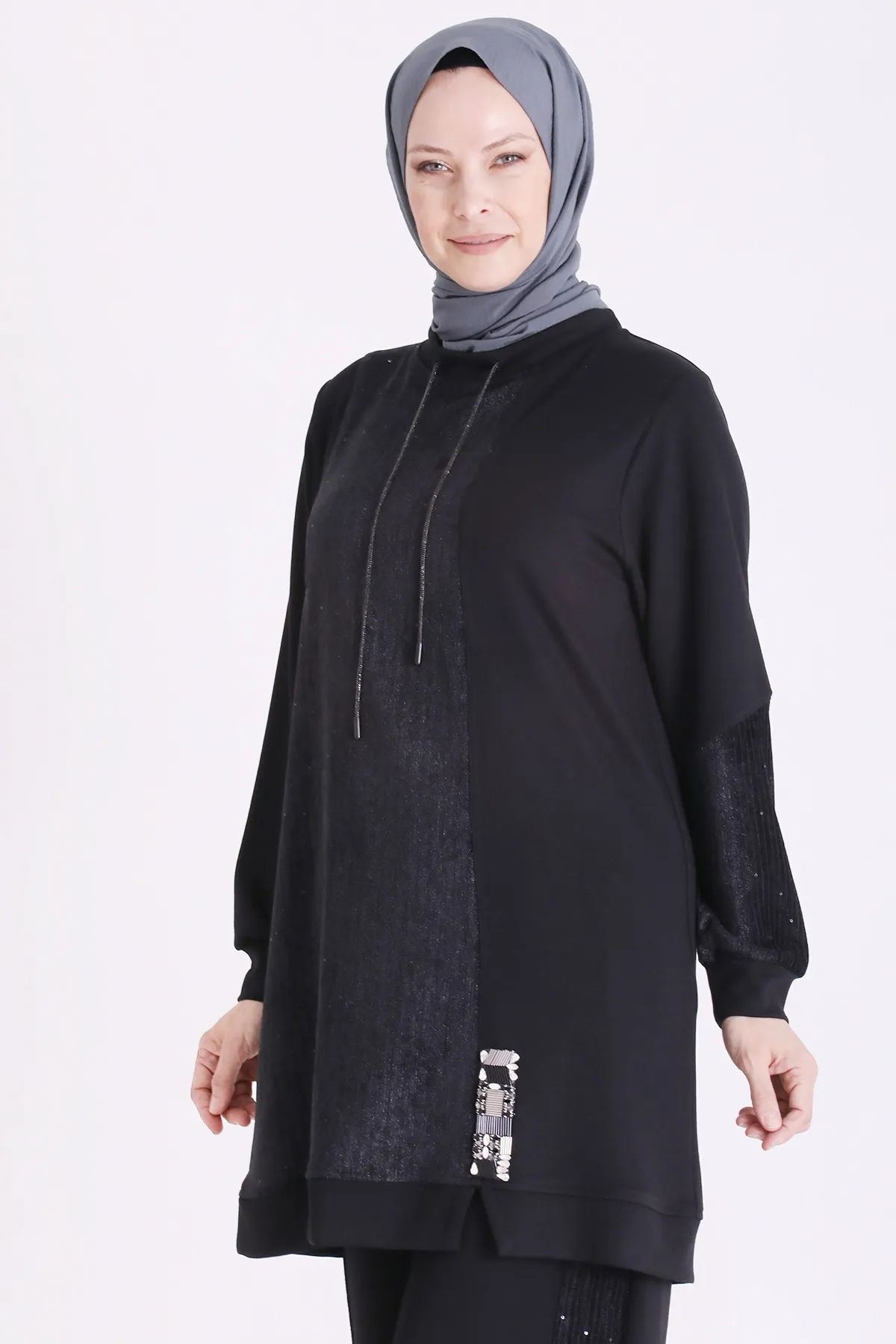Behrem Pantolonlu Takım-LYN04724 Siyah