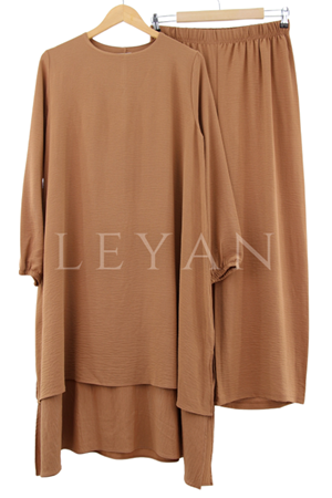 447 Frz Pant. Takım/LYN02689 Taba