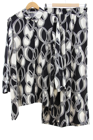 Armine Trend Desenli Takım- LYN03375 Siyah