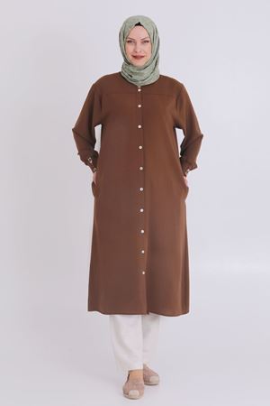 Behrem Etnik Desenli Kap- LYN03350 Kahve