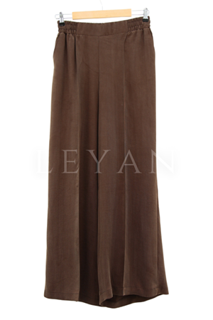 Sentez Geniş Paça Pantolon- LYN02681 Kahve