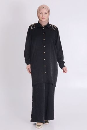 Behrem Viskon Kıraş Takım- LYN03422 Siyah