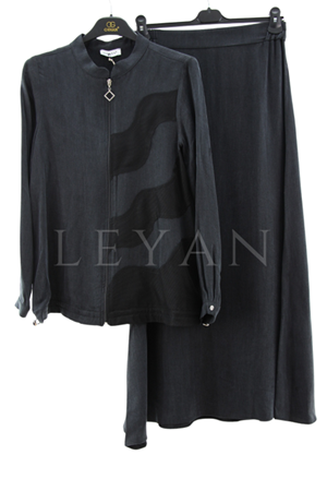 Orhan Store Qupra Takım- LYN03644 Siyah