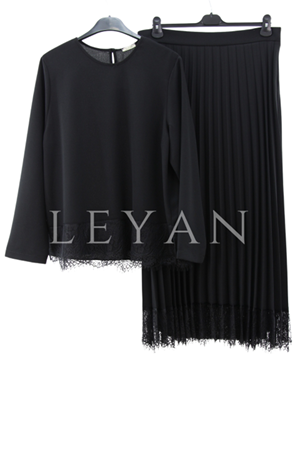 Dule Dantelli Takım- LYN03719 Siyah