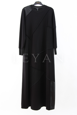 Defrina Sim Detaylı Elbise- LYN03867 Siyah